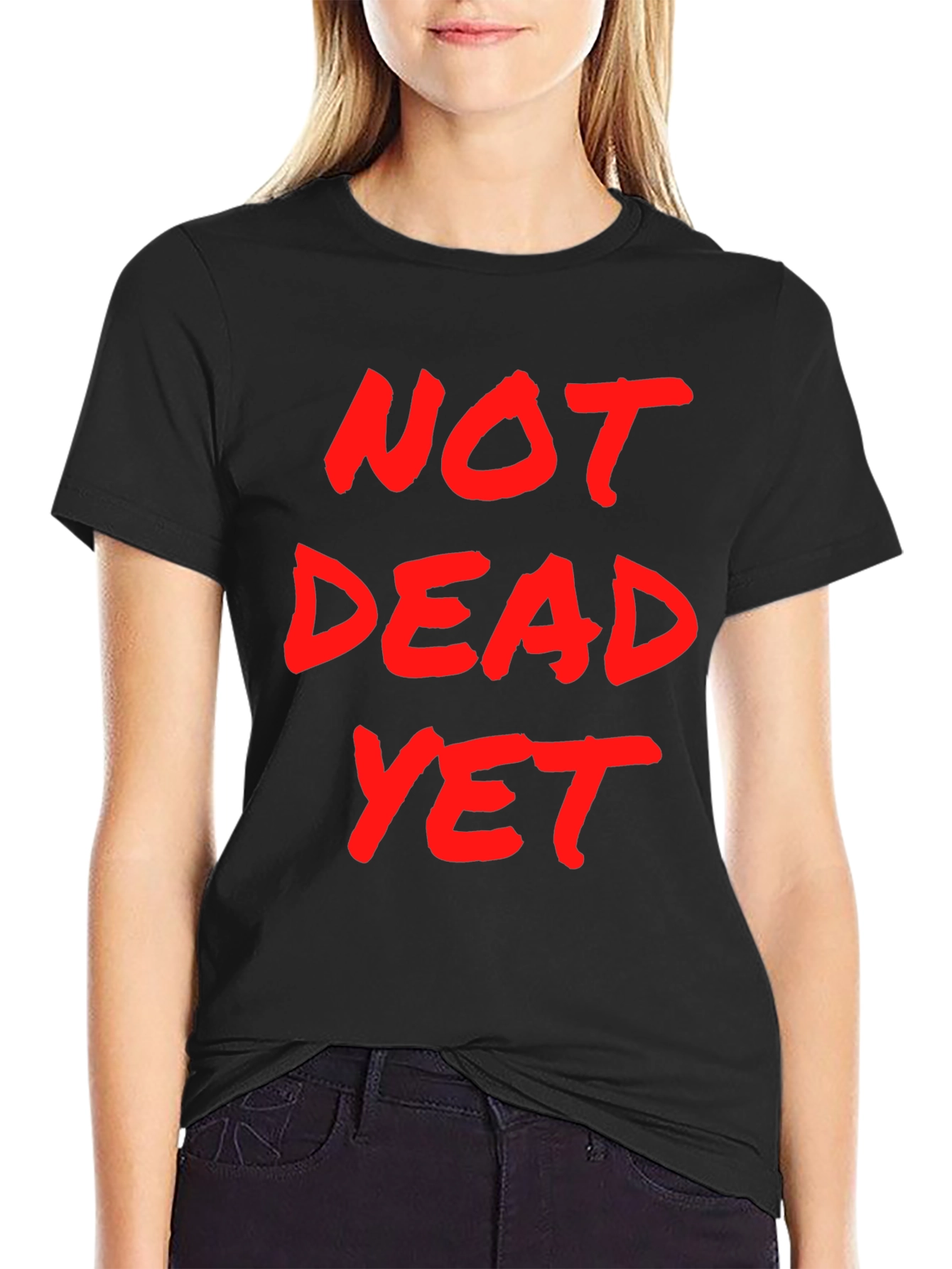 Not Dead Yet Graphic T-Shirt - Mens Black Tee