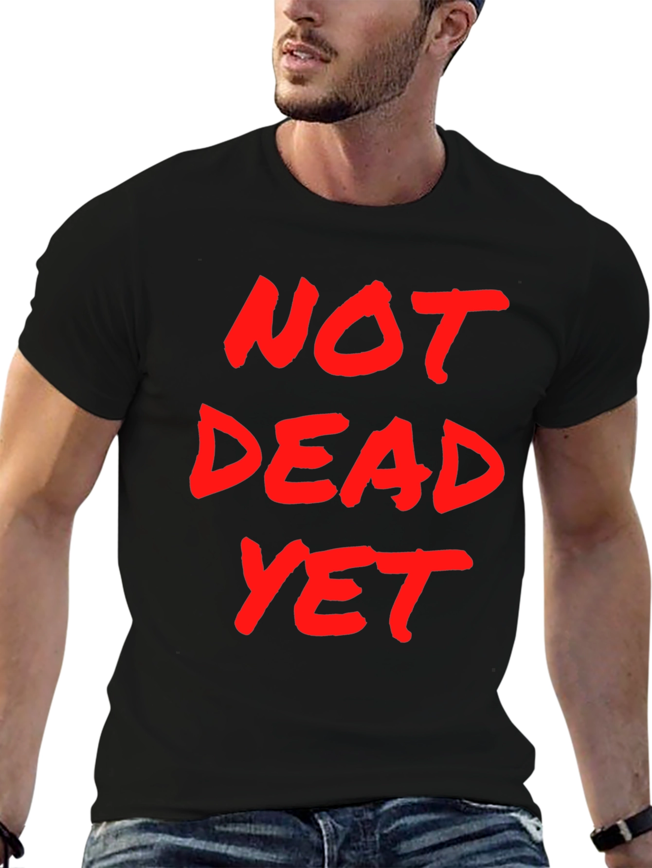 Not Dead Yet Graphic T-Shirt - Mens Black Tee
