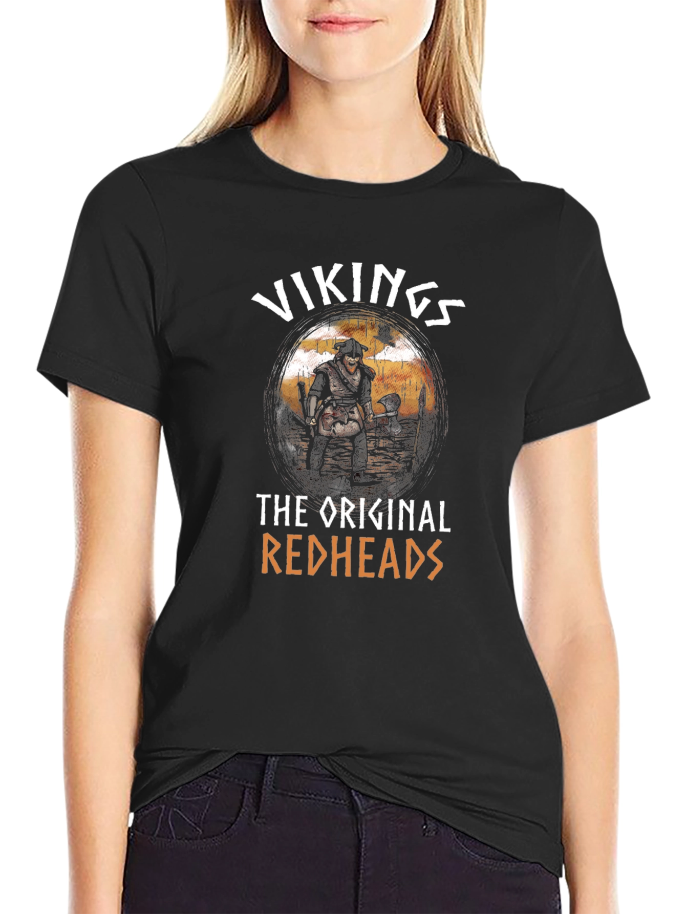 Vikings The Original Redheads Black T-Shirt