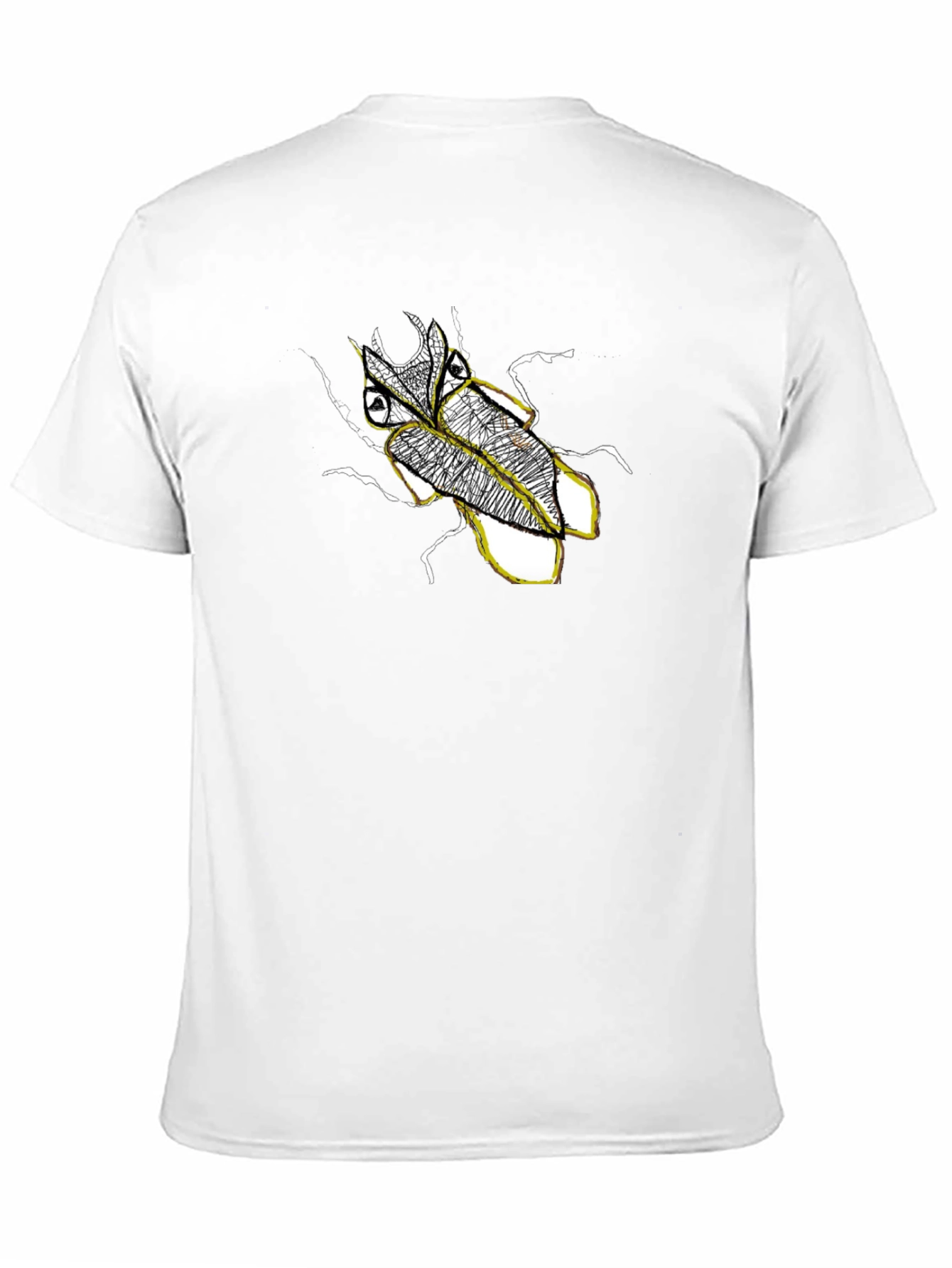 Black Graphic Tee - Beetle Design