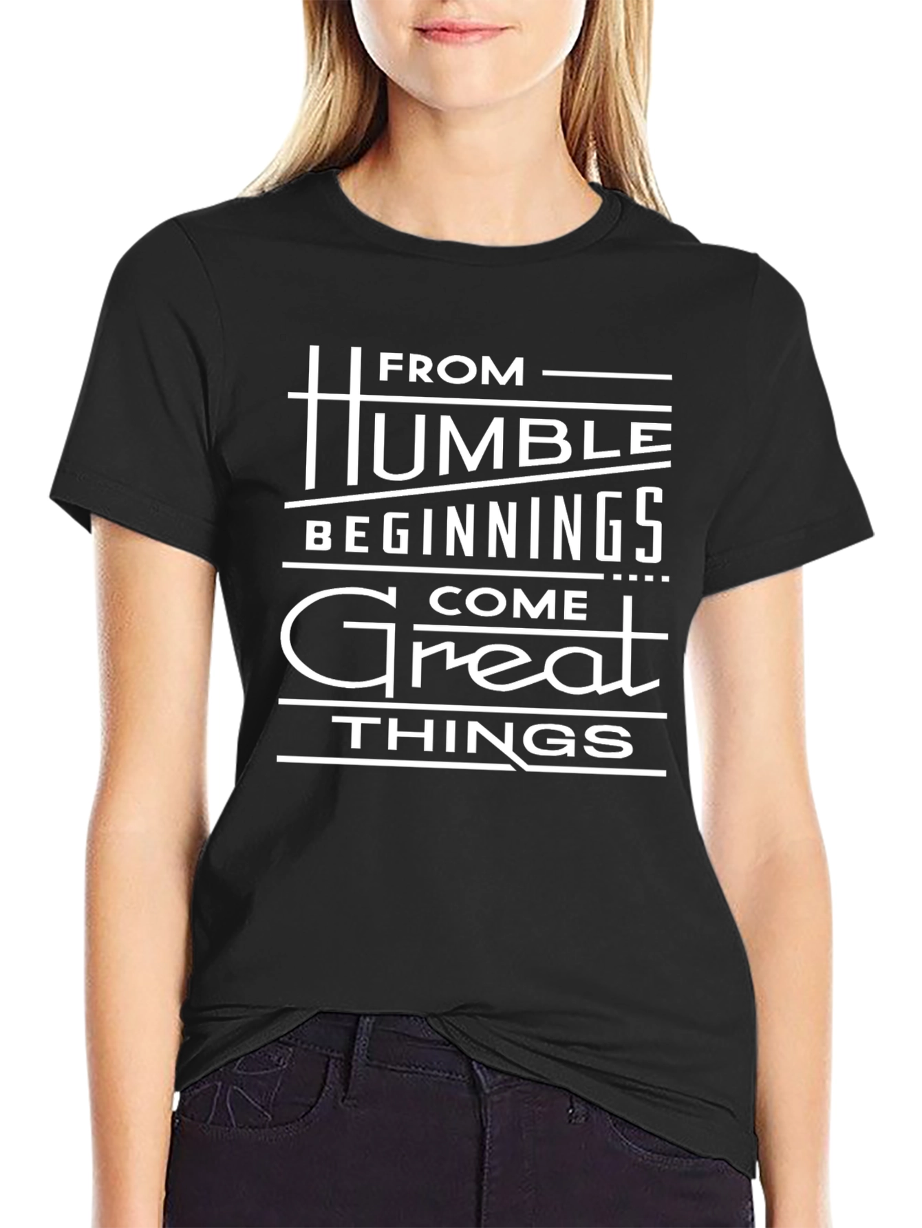Humble Beginnings Graphic Tee - Inspirational Design