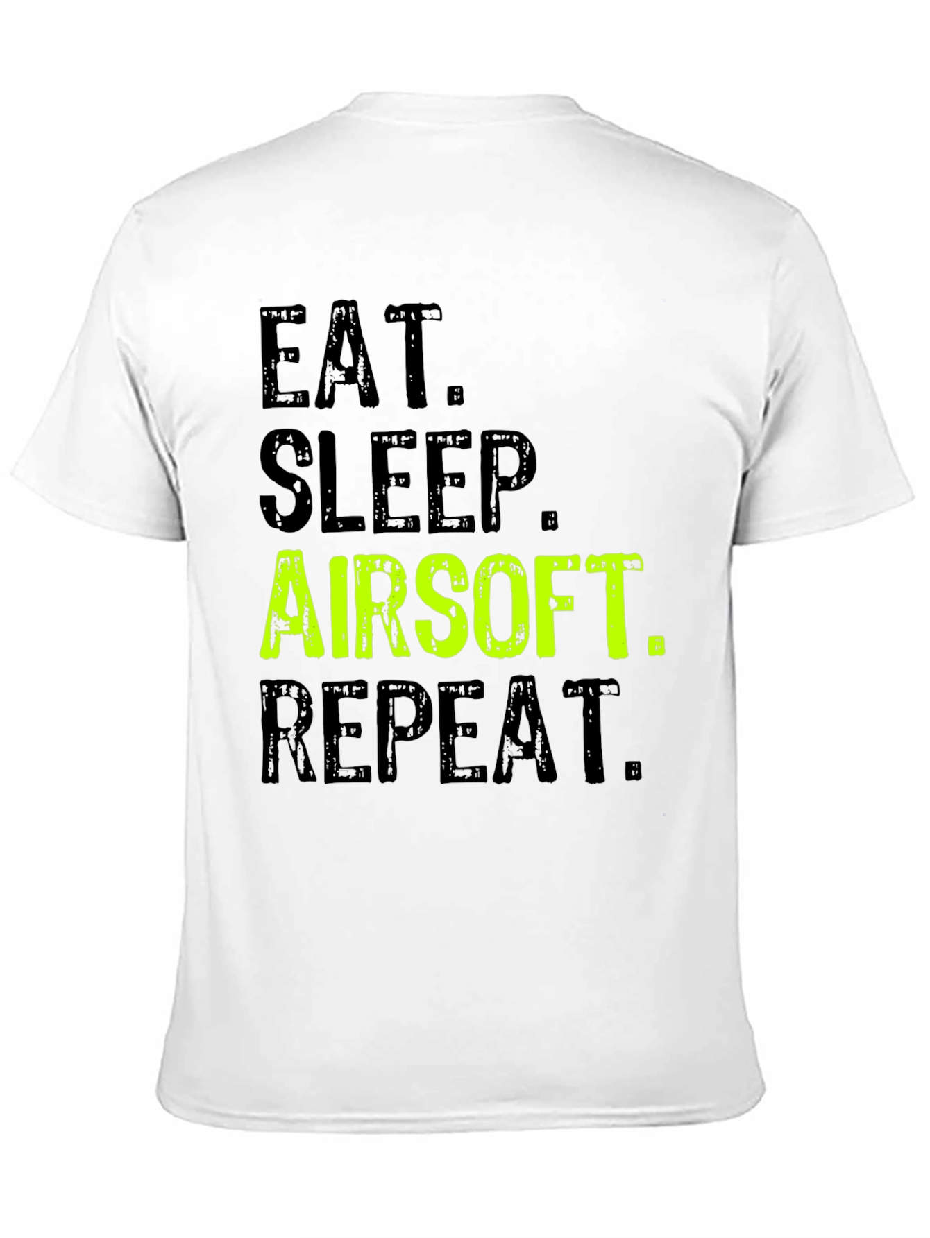 Eat Sleep Airsoft Repeat Black T-Shirt