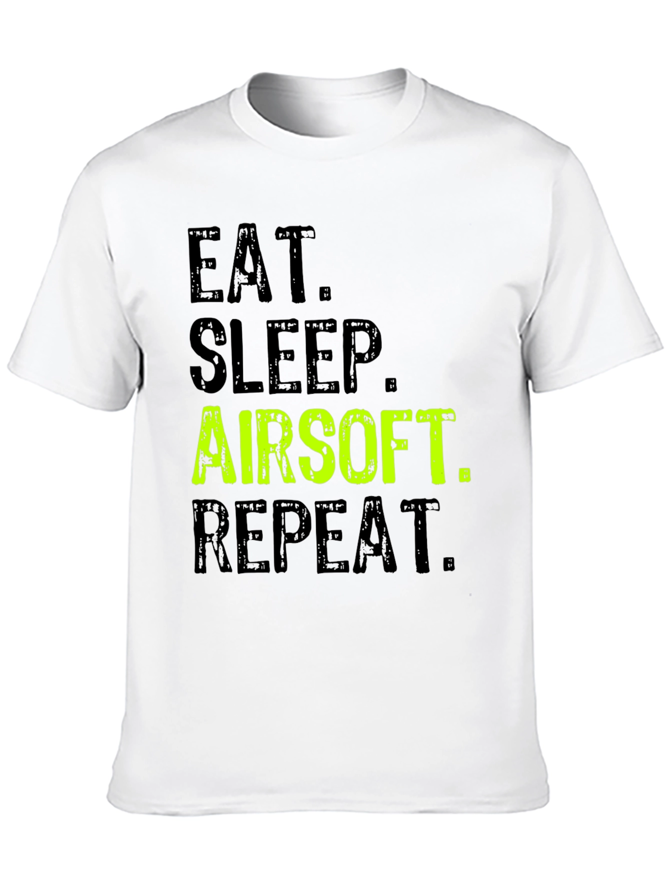 Eat Sleep Airsoft Repeat Black T-Shirt