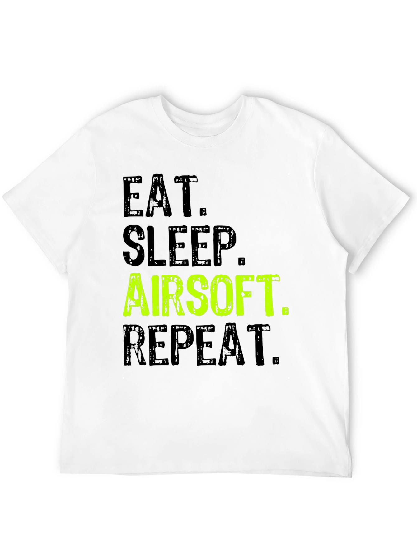 Eat Sleep Airsoft Repeat Black T-Shirt