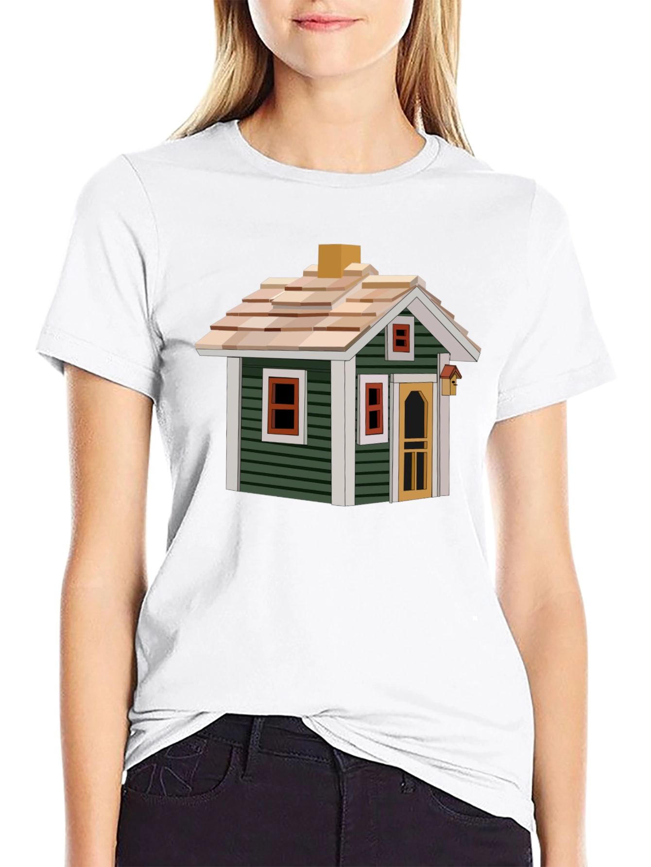 House Graphic Tee - Novelty Design
