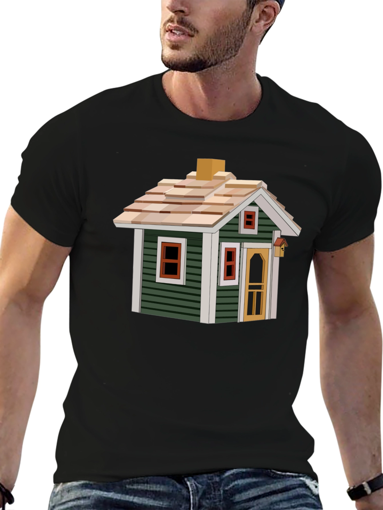 House Graphic Tee - Novelty Design