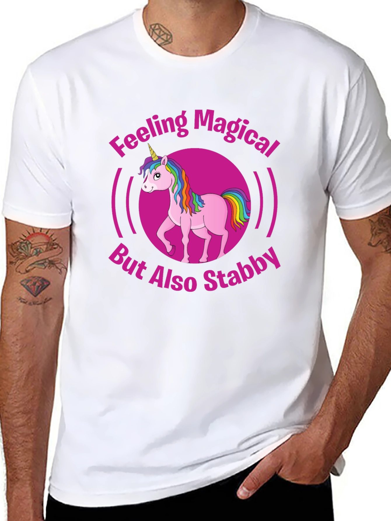 Feeling Magical Unicorn Graphic T-Shirt