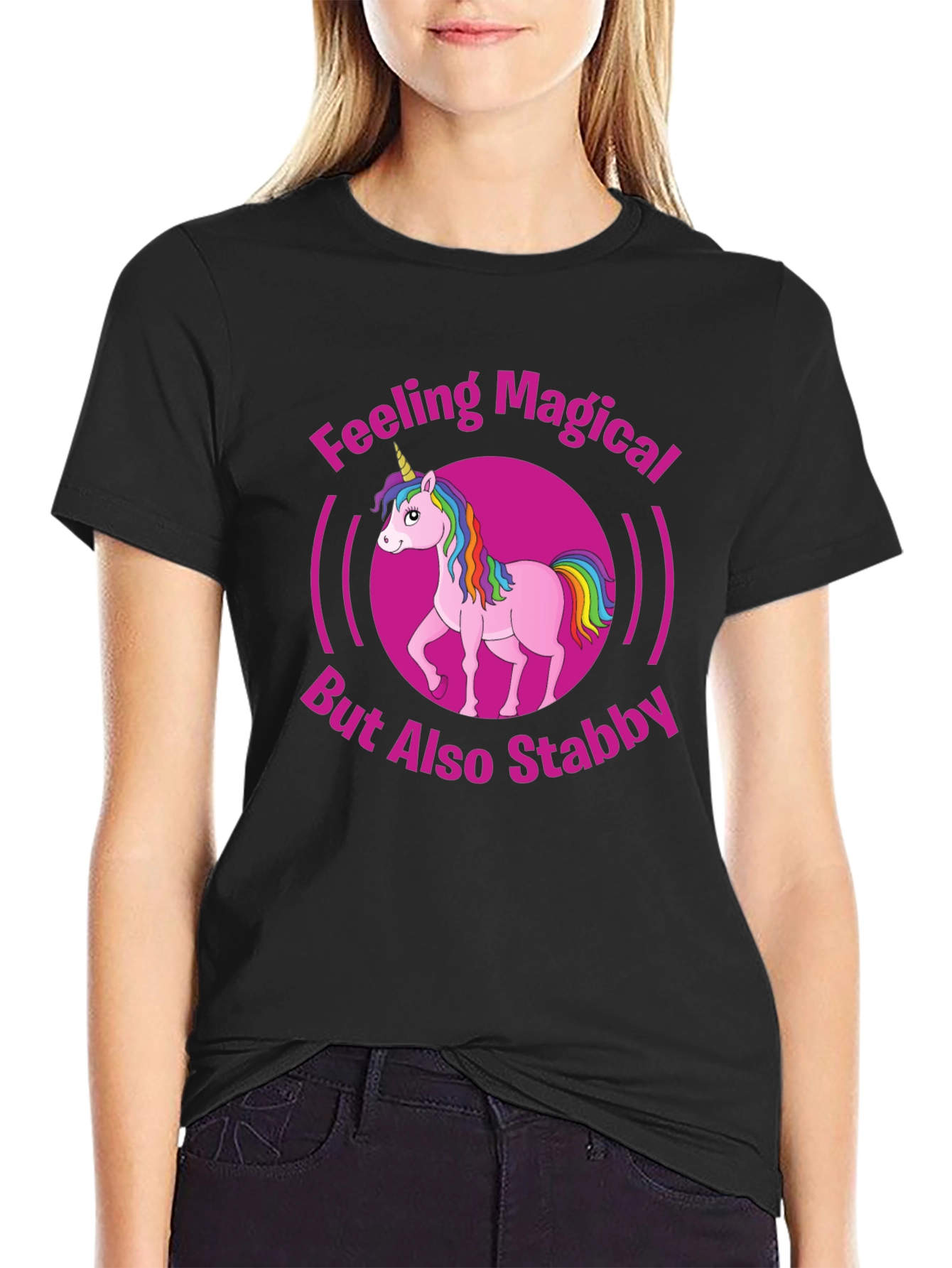 Feeling Magical Unicorn Graphic T-Shirt