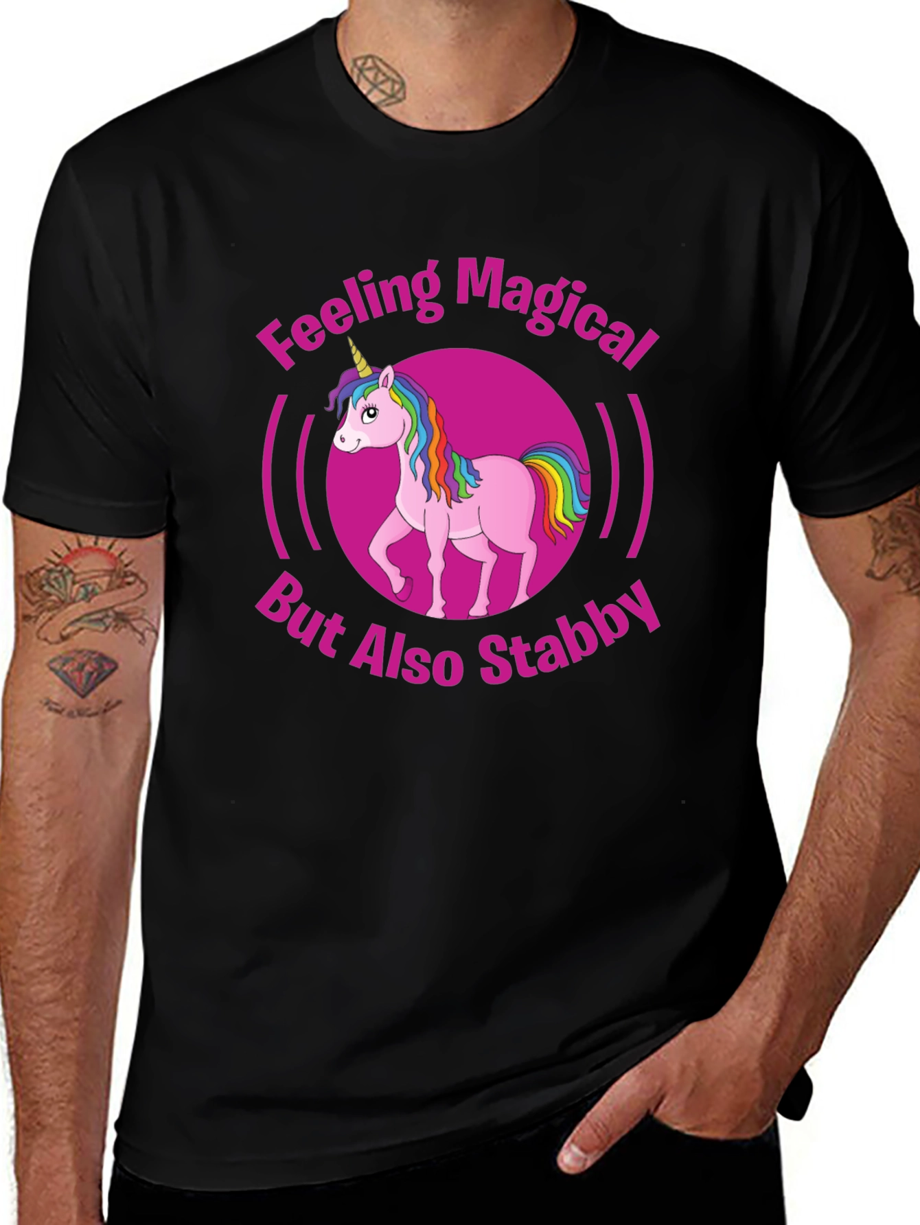Feeling Magical Unicorn Graphic T-Shirt