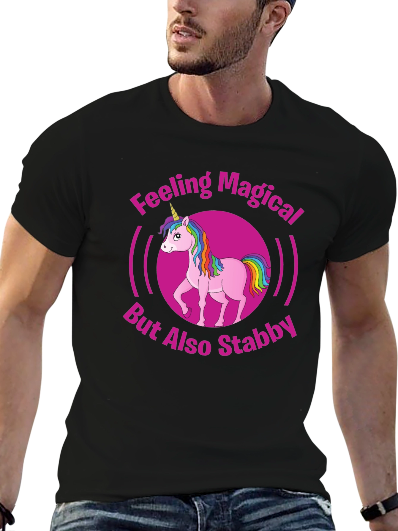 Feeling Magical Unicorn Graphic T-Shirt