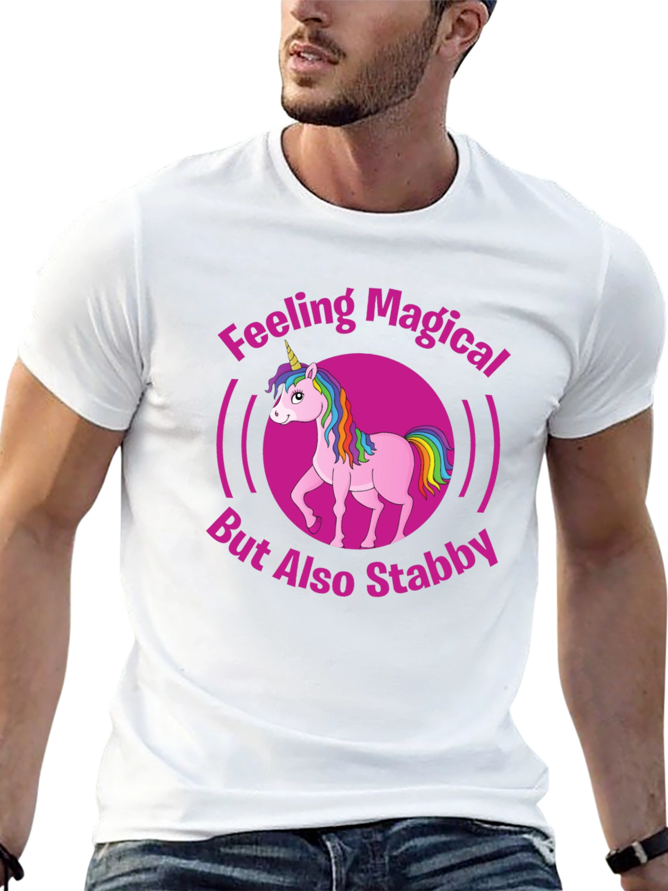 Feeling Magical Unicorn Graphic T-Shirt