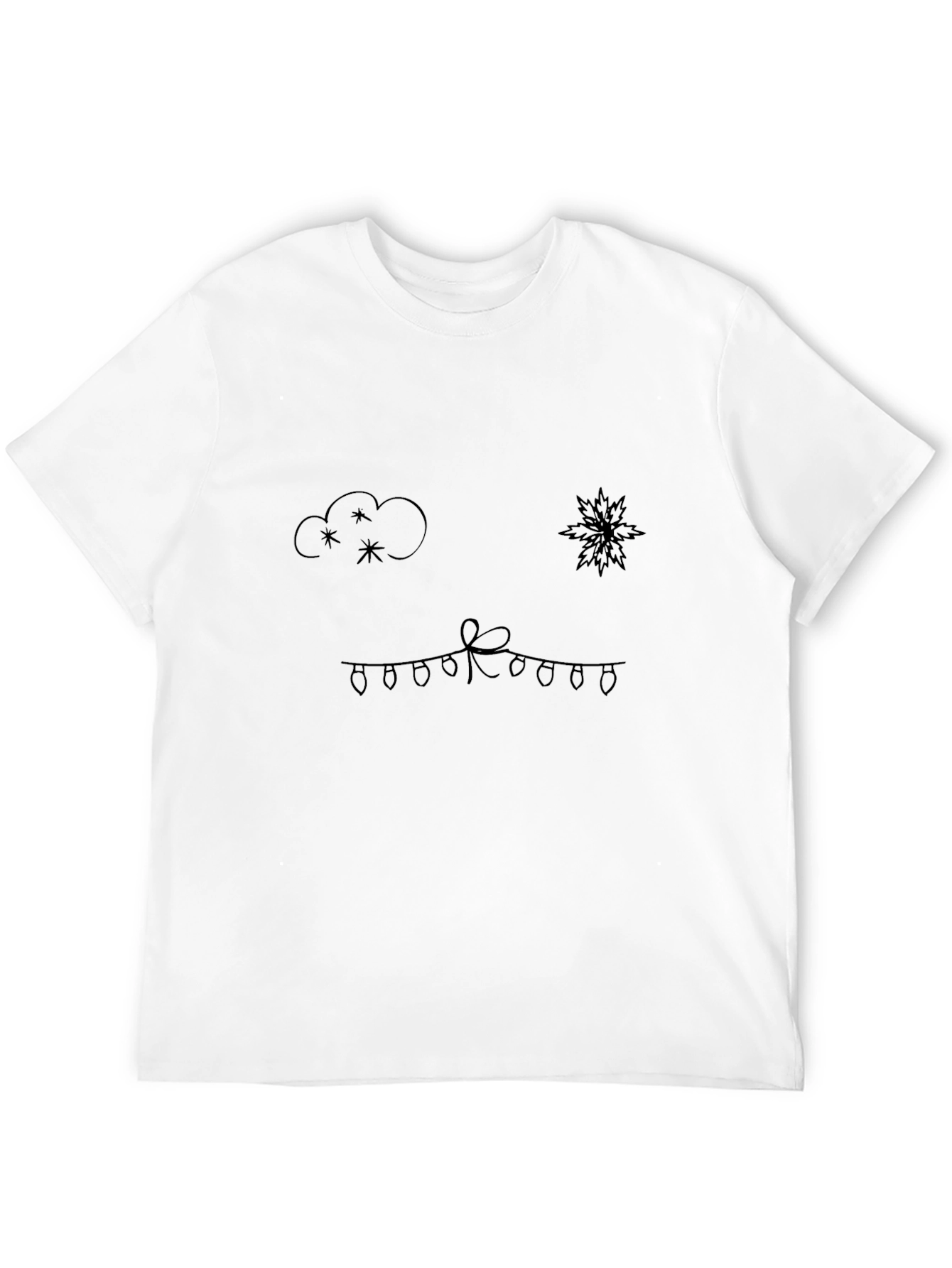 Festive Holiday Lights Graphic Tee