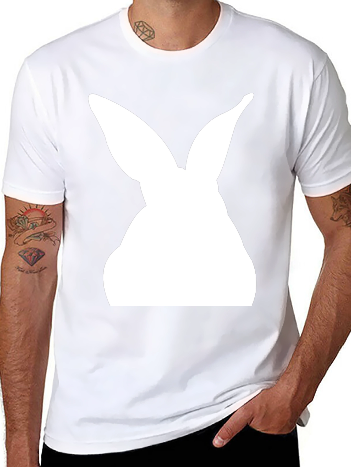 Bunny Rabbit Graphic T-Shirt - Easter Apparel