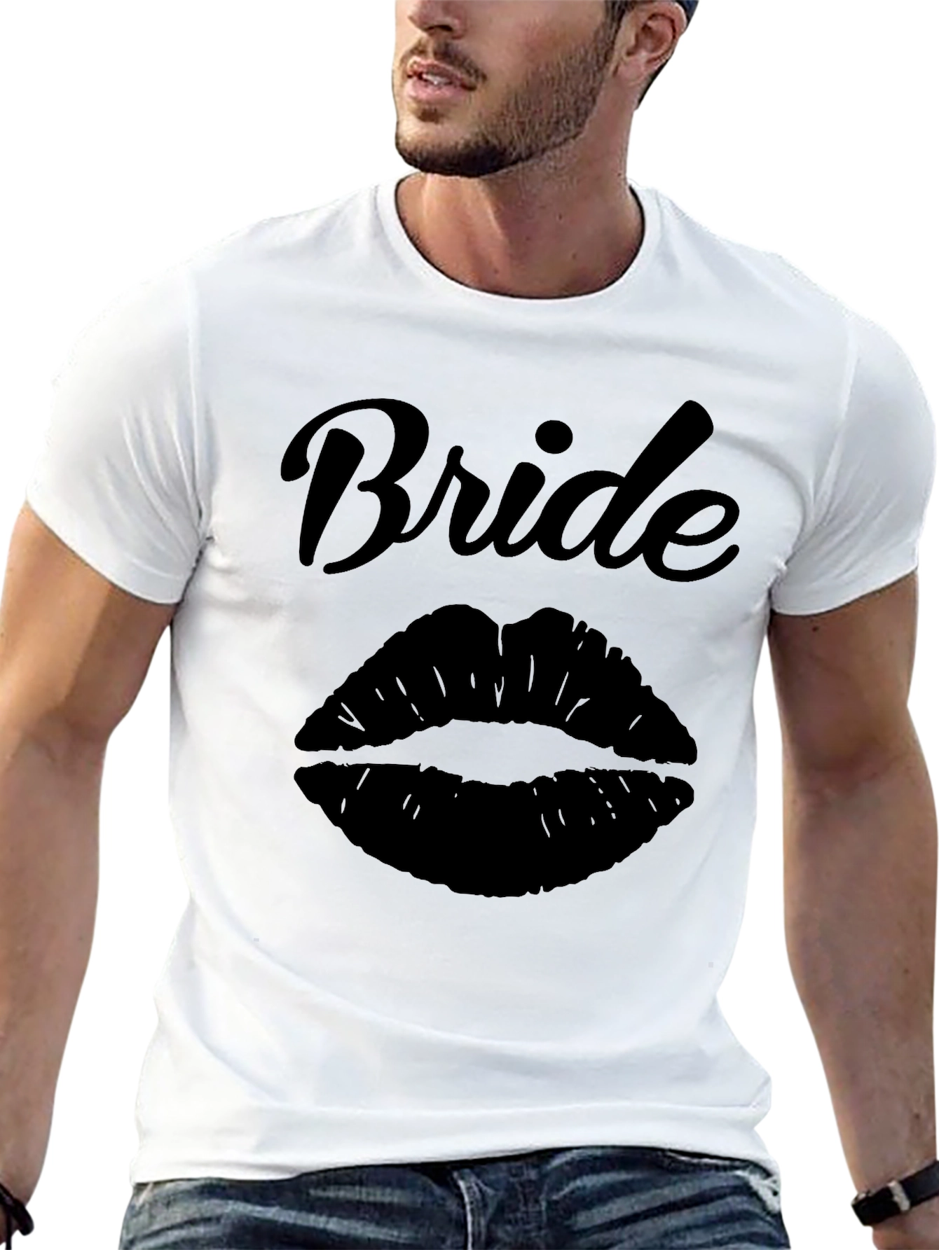Bride Lips Graphic T-Shirt - Wedding Party Tee