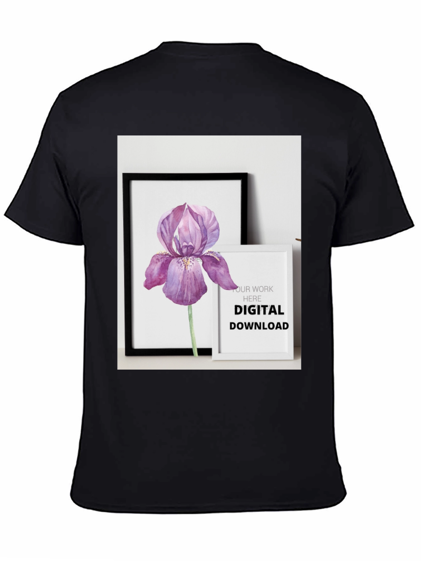 Floral Art Print Tee - Digital Download