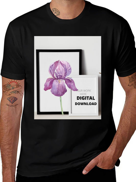 Floral Art Print Tee - Digital Download