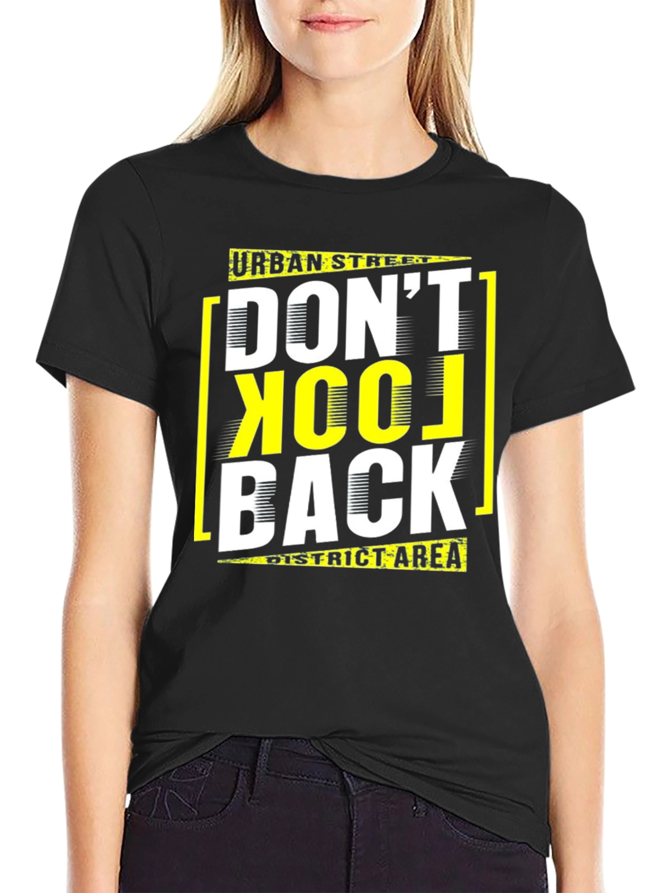 Urban Street Graphic Tee: Dont Look Back