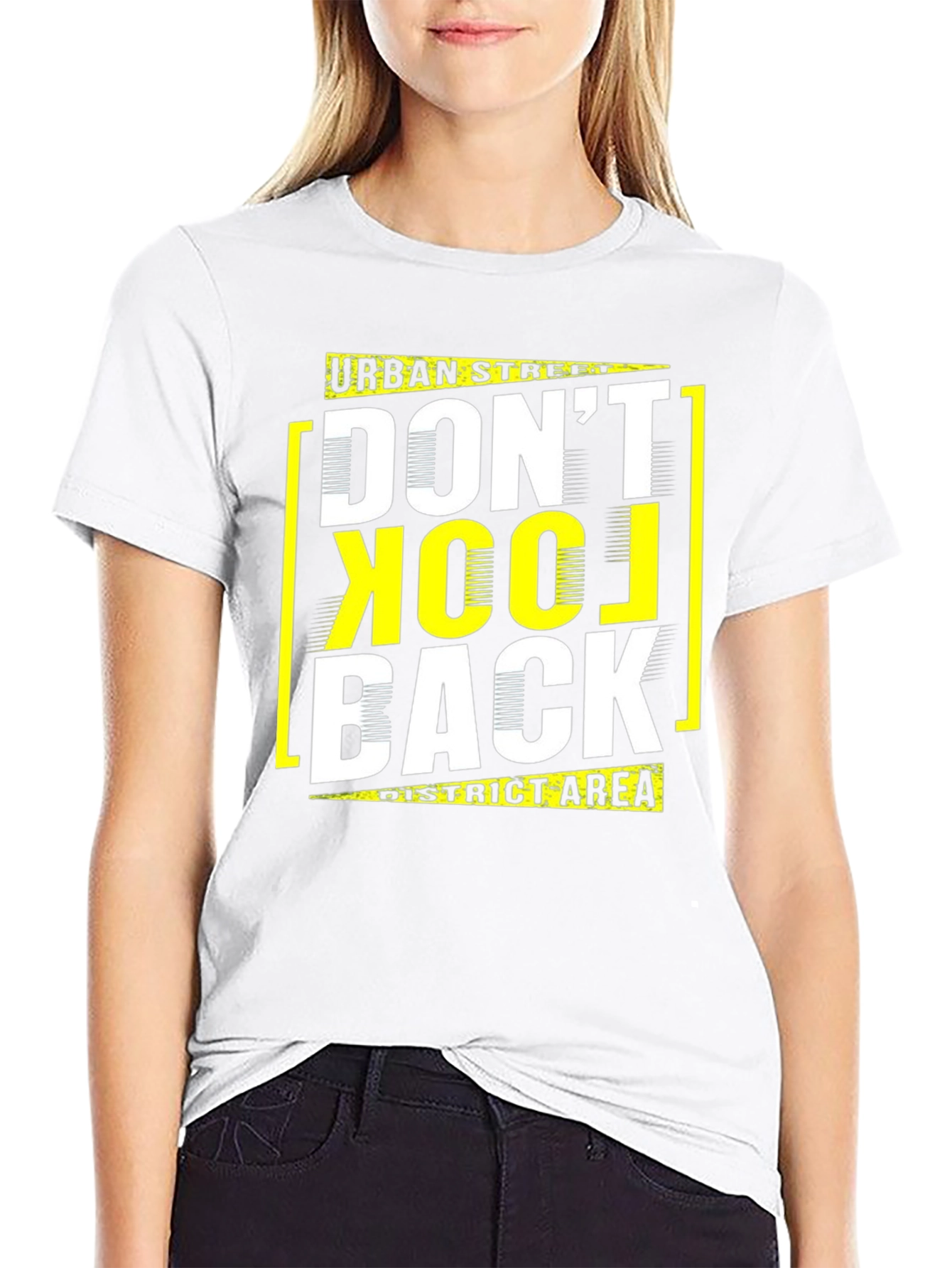 Urban Street Graphic Tee: Dont Look Back