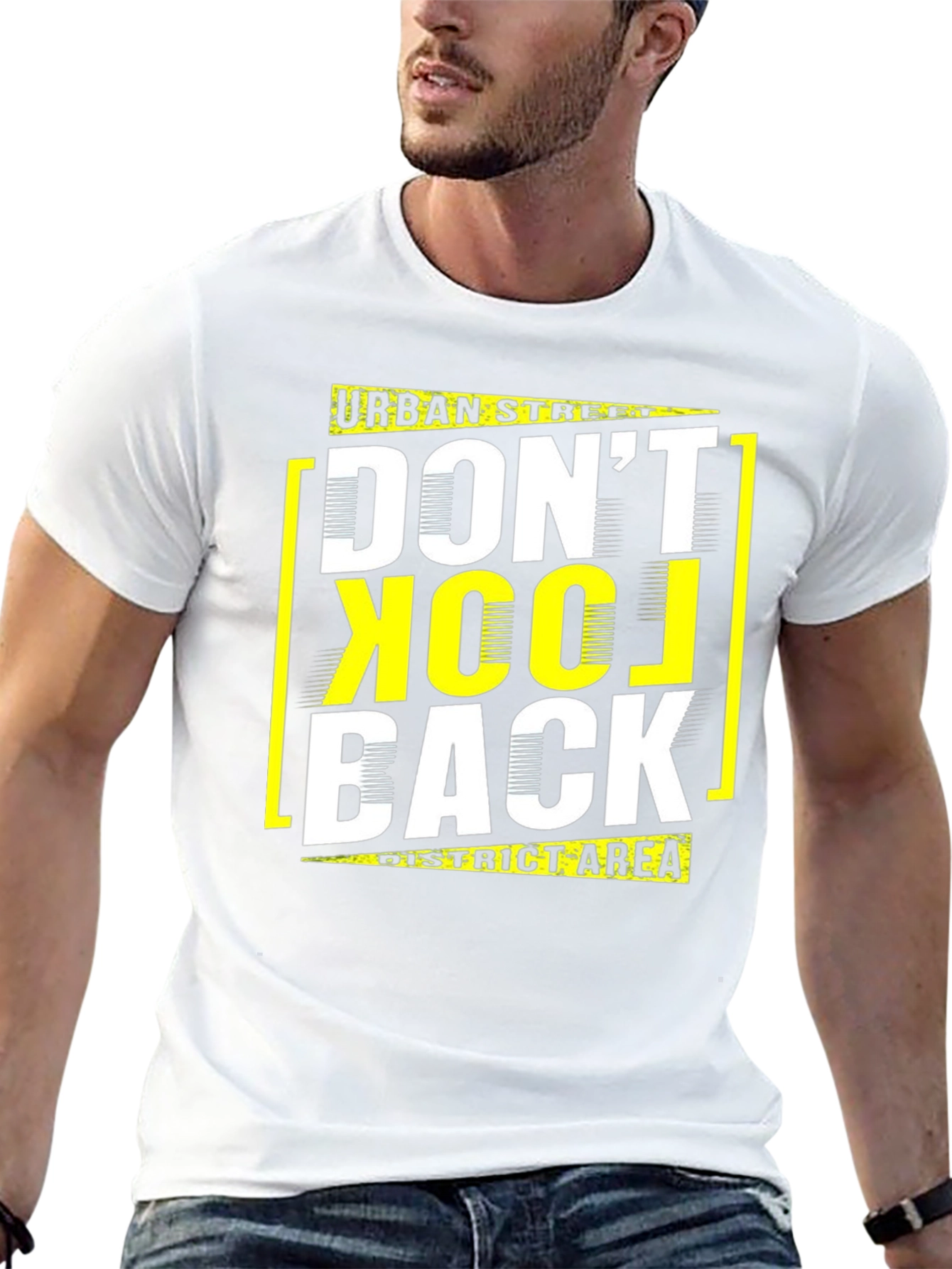 Urban Street Graphic Tee: Dont Look Back