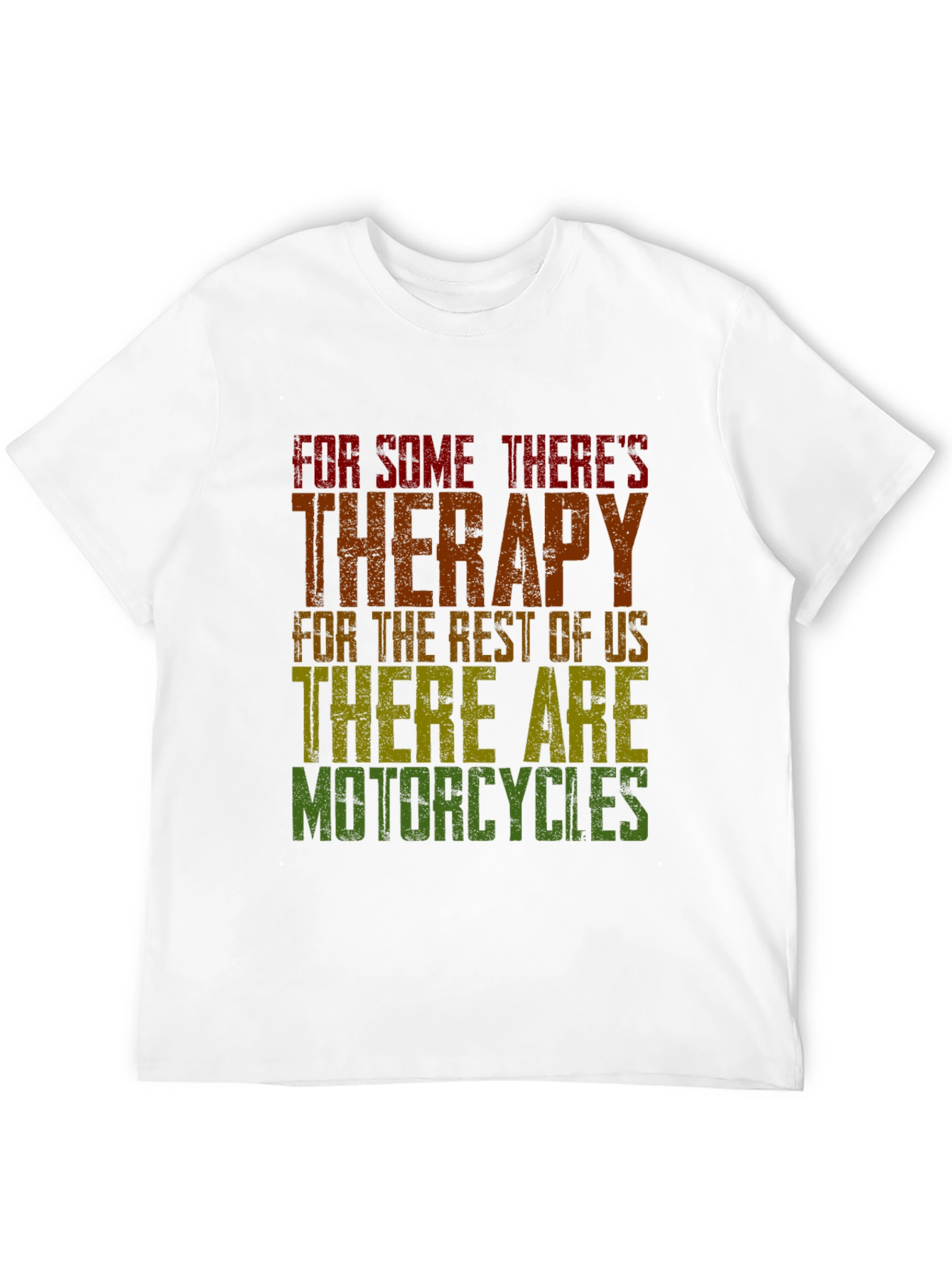 Motorcycle Therapy Graphic Tee - Black Cotton Blend