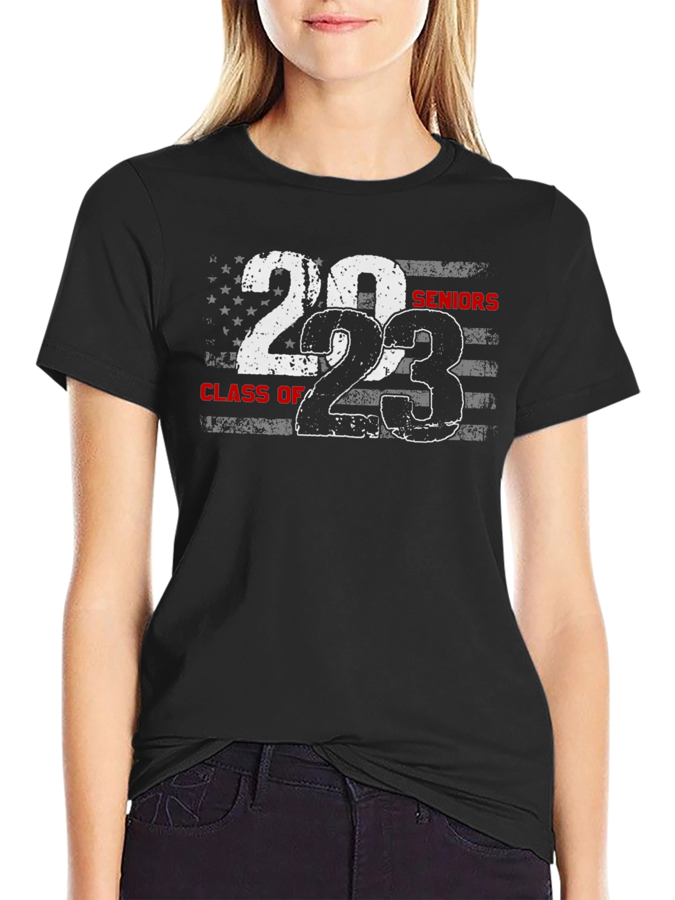 2023 Seniors Class of American Flag T-Shirt