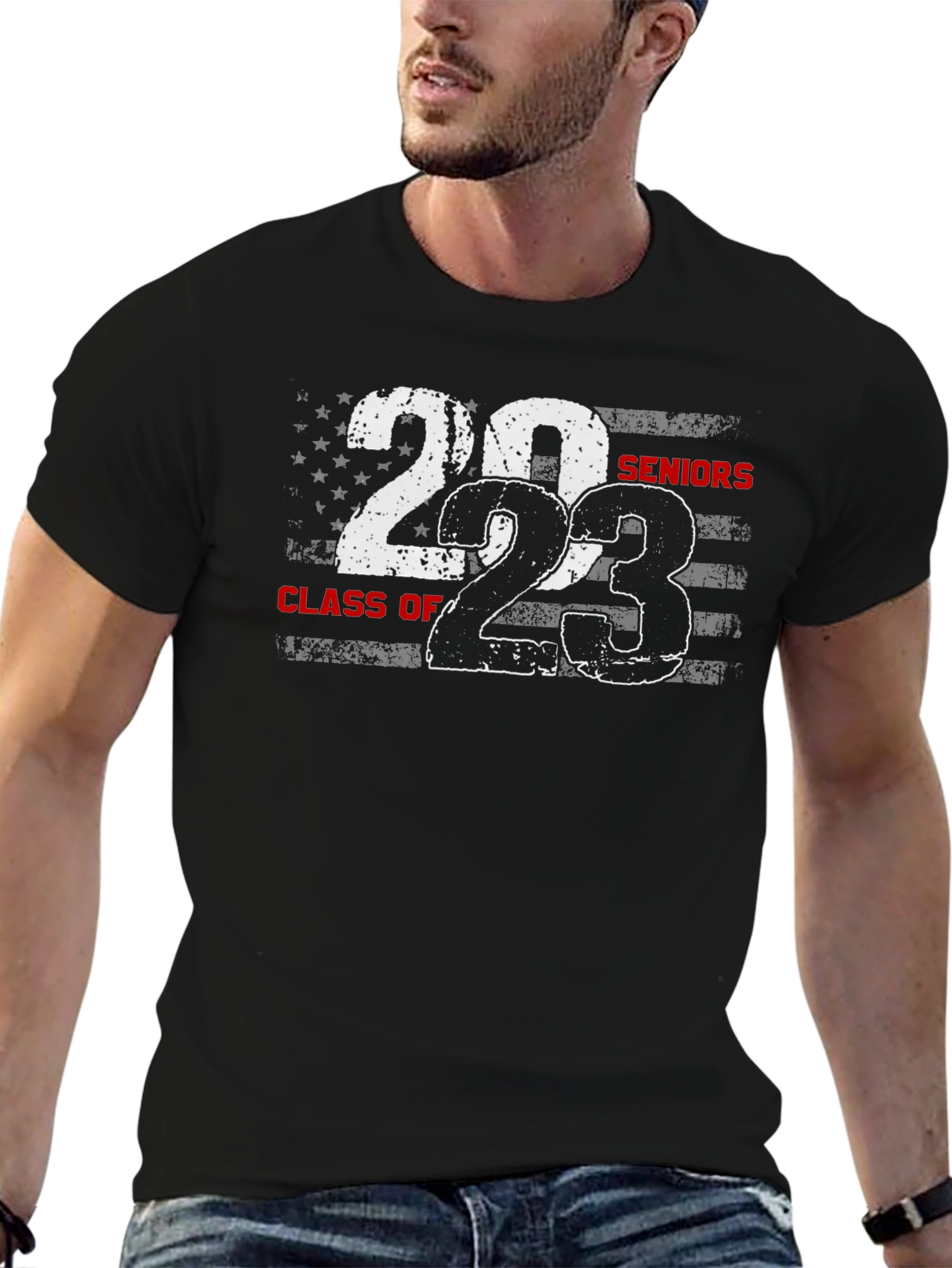 2023 Seniors Class of American Flag T-Shirt
