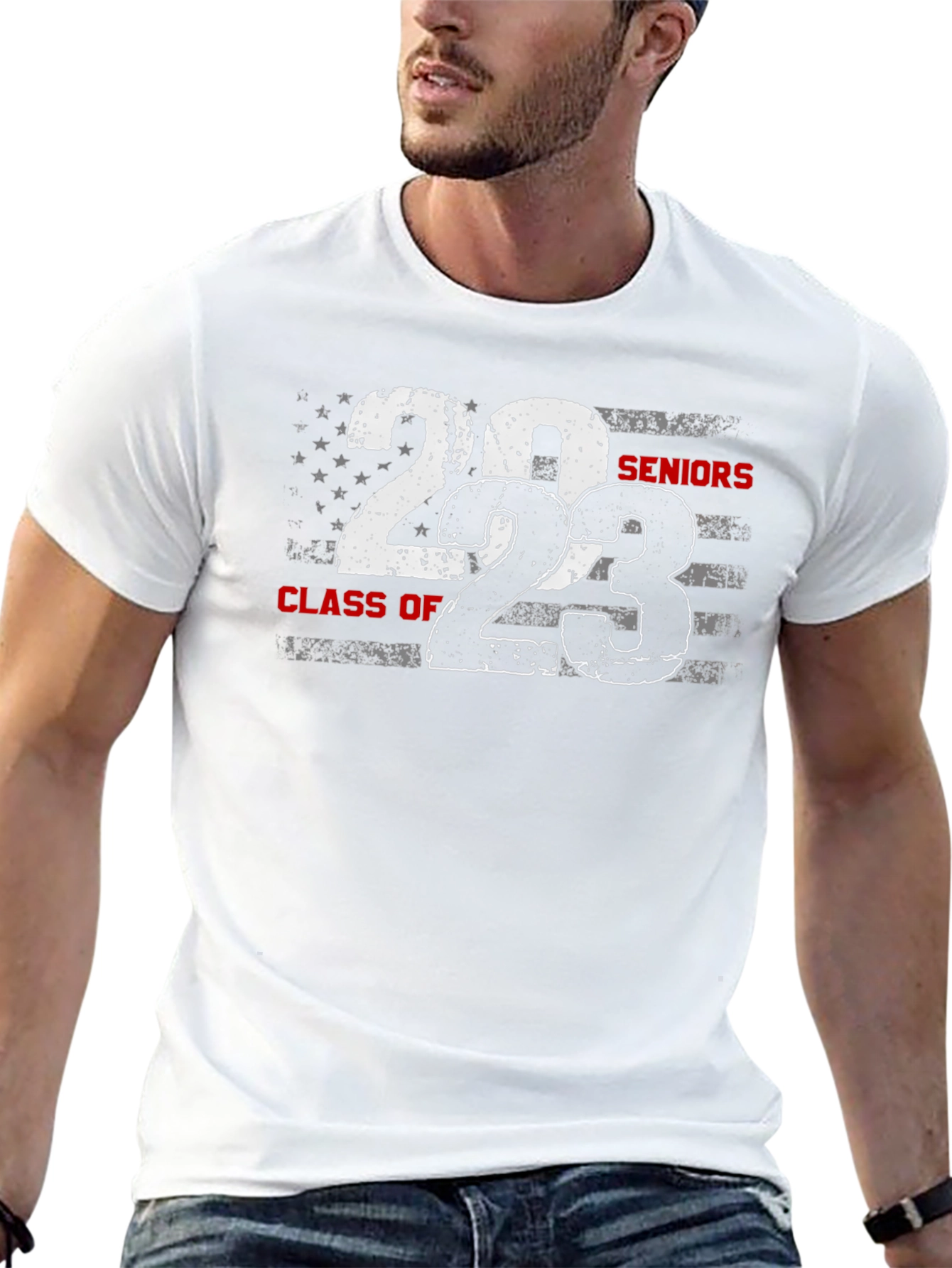 2023 Seniors Class of American Flag T-Shirt