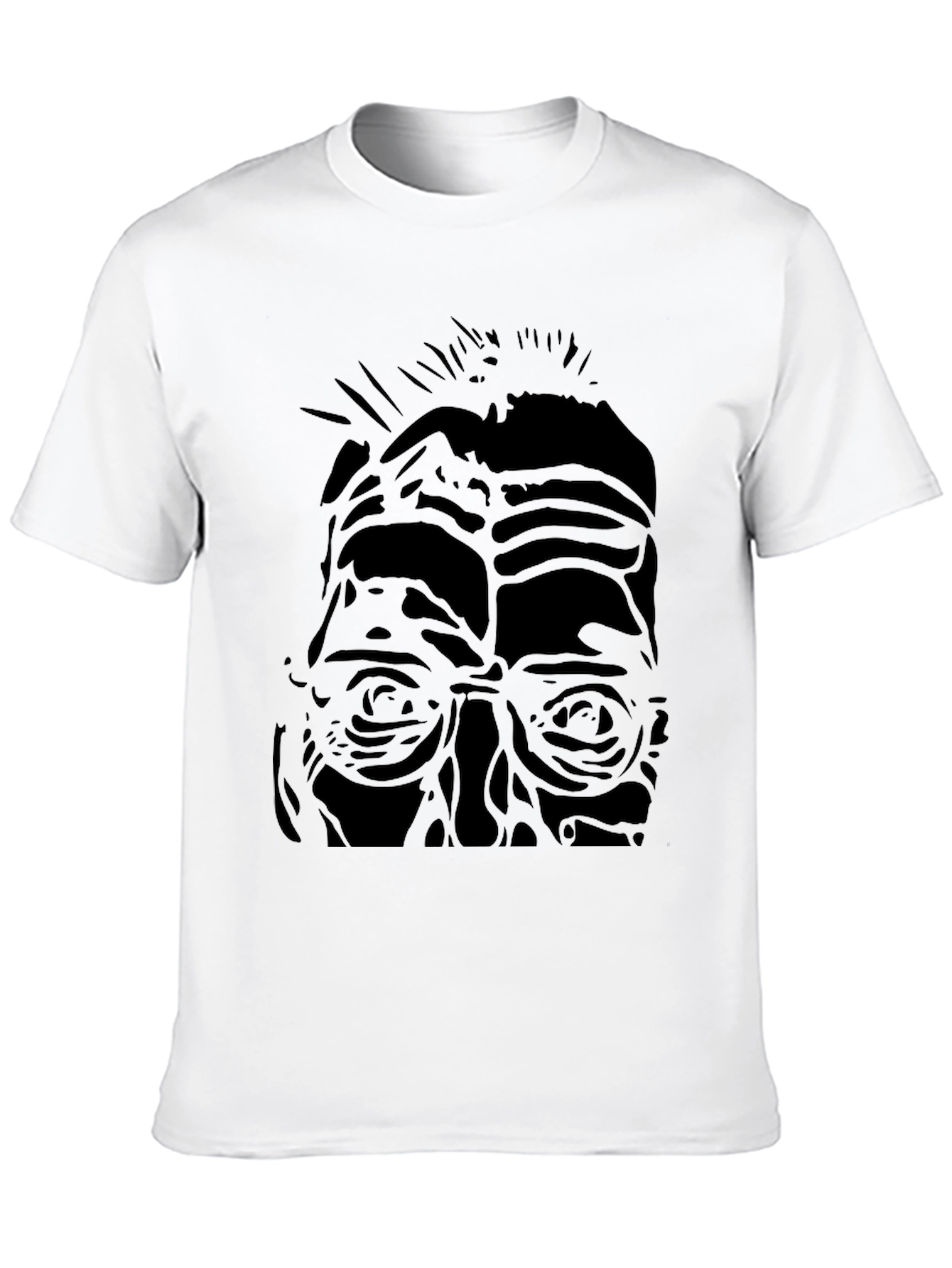 Abstract Portrait Black T-Shirt