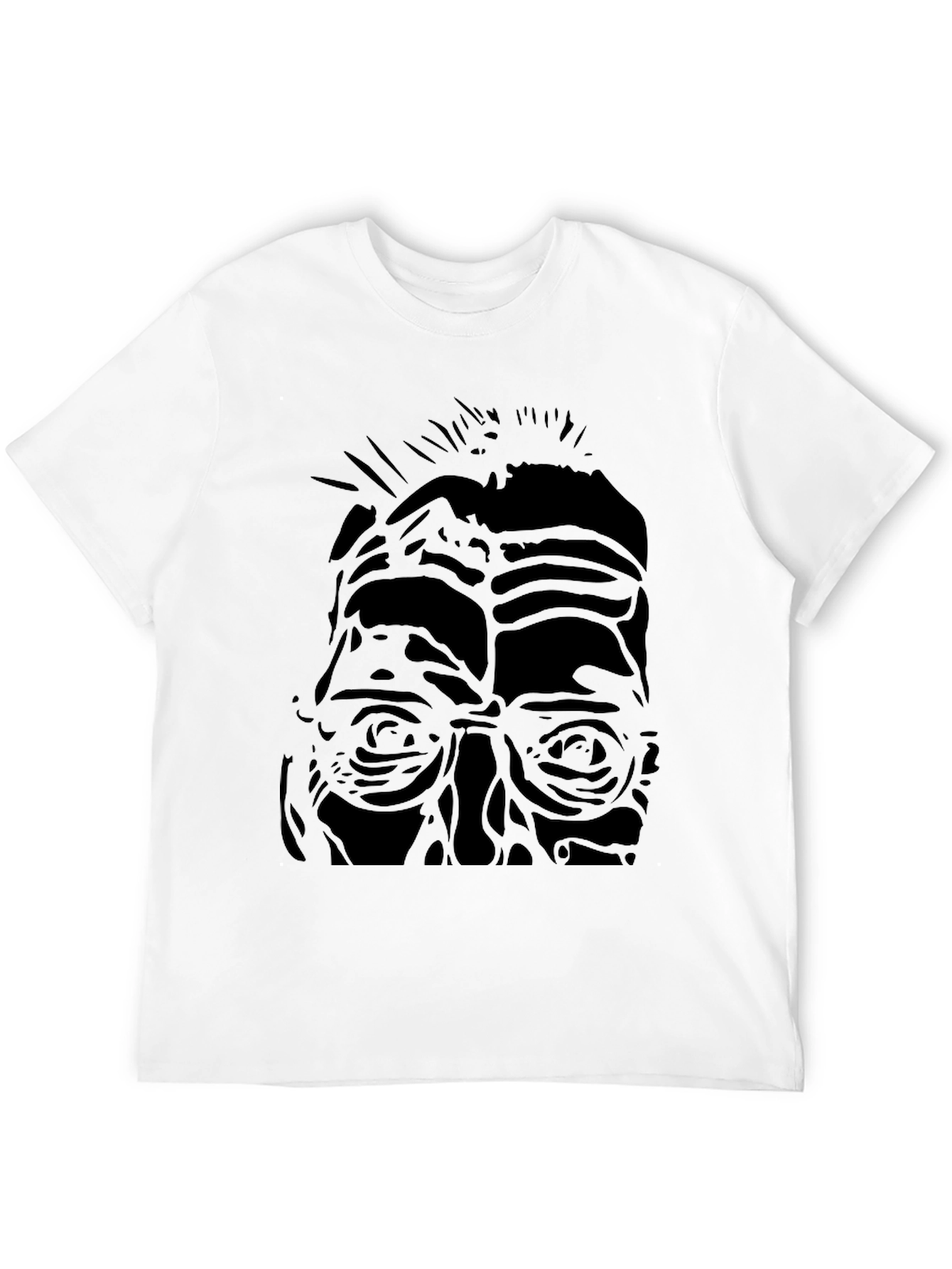 Abstract Portrait Black T-Shirt
