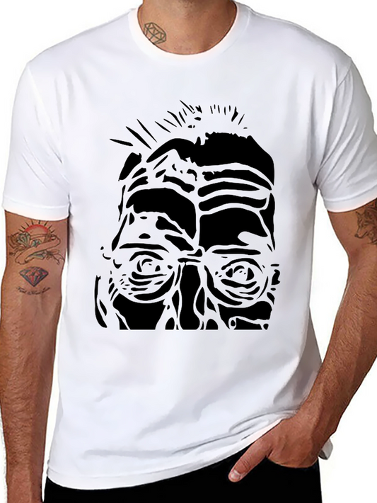 Abstract Portrait Black T-Shirt
