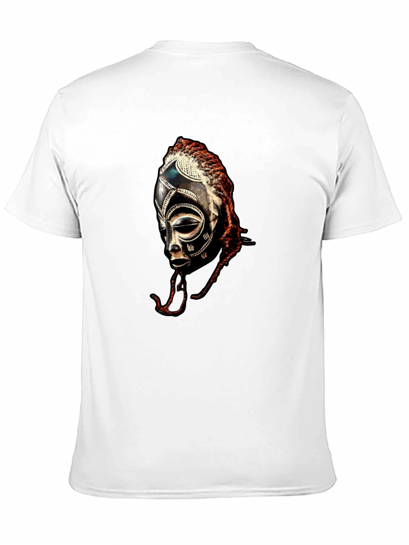 African Tribal Mask Graphic T-Shirt
