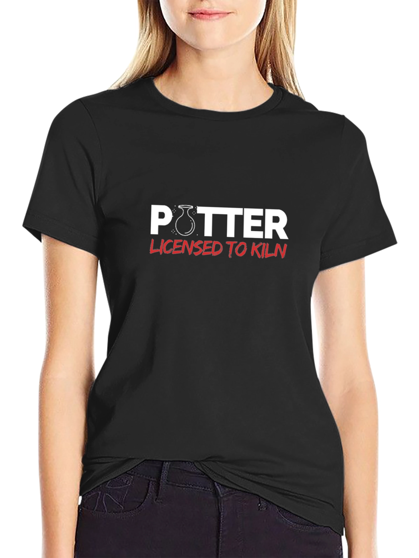 Potter Licensed To Kiln - Funny Pottery T-Shirt