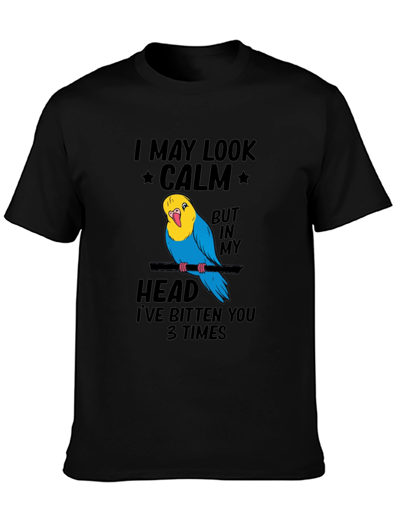 Funny Parrot T-Shirt - I May Look Calm