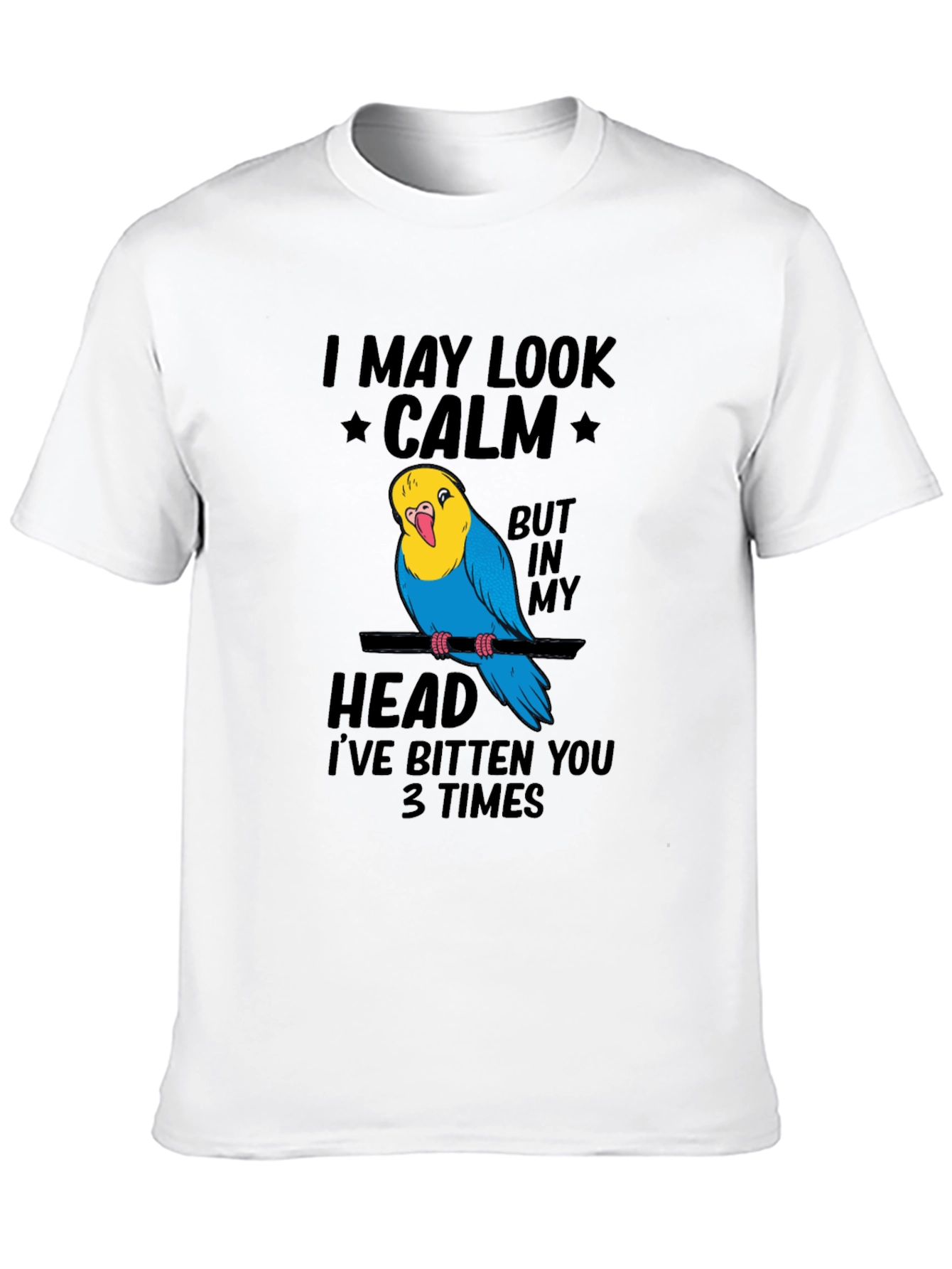 Funny Parrot T-Shirt - I May Look Calm