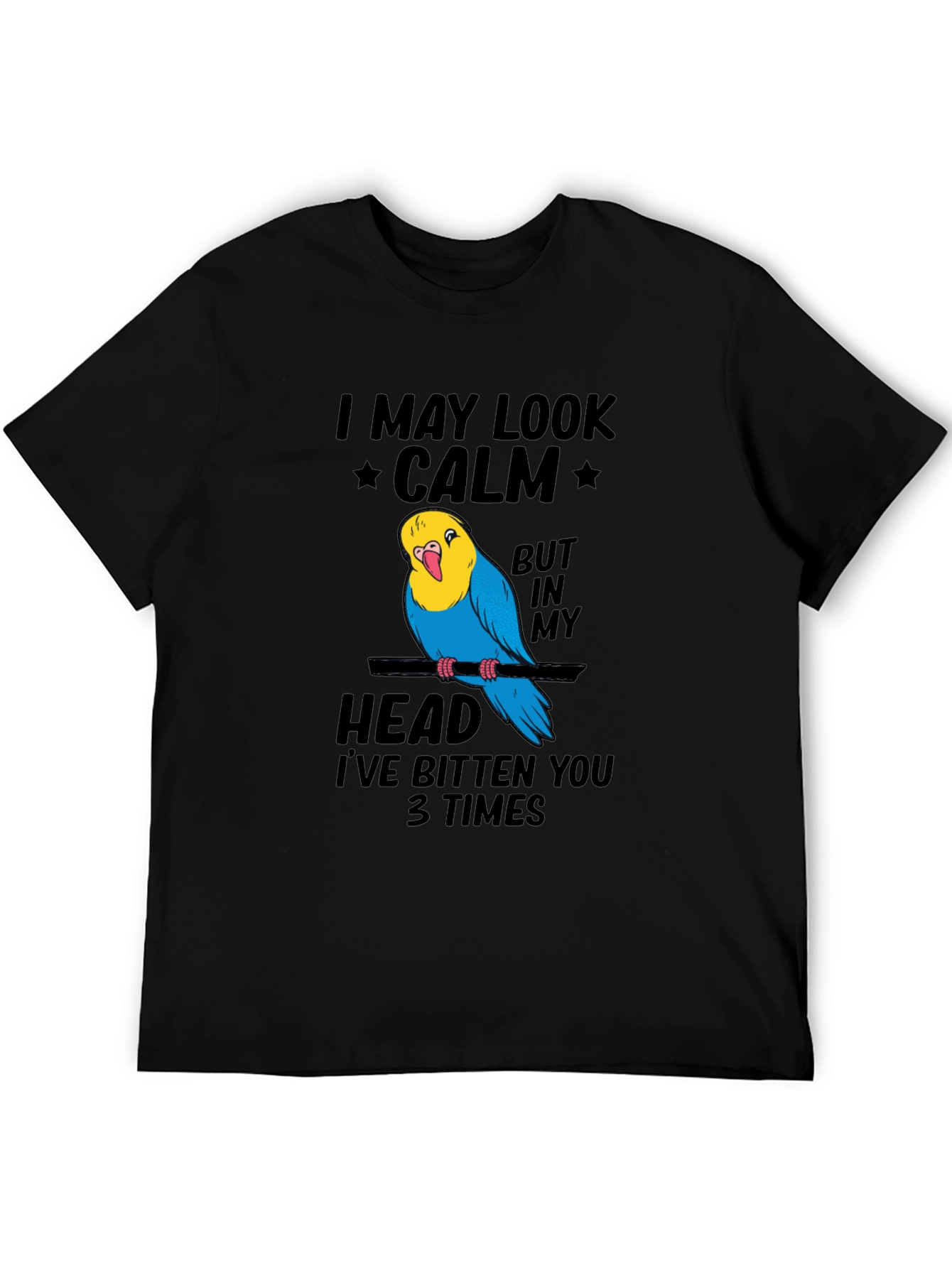 Funny Parrot T-Shirt - I May Look Calm