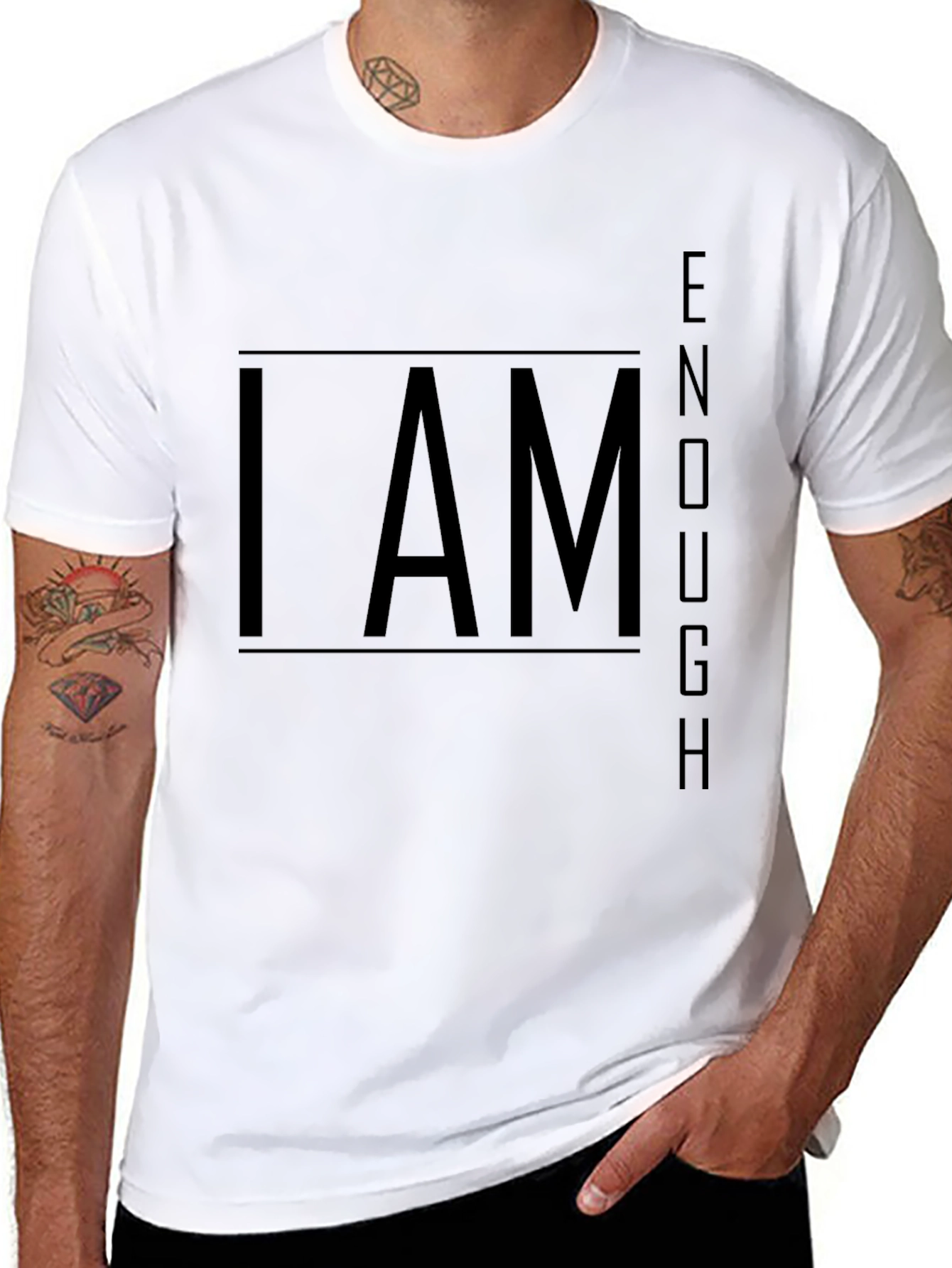 I Am Enough Graphic Tee - Motivational T-Shirt