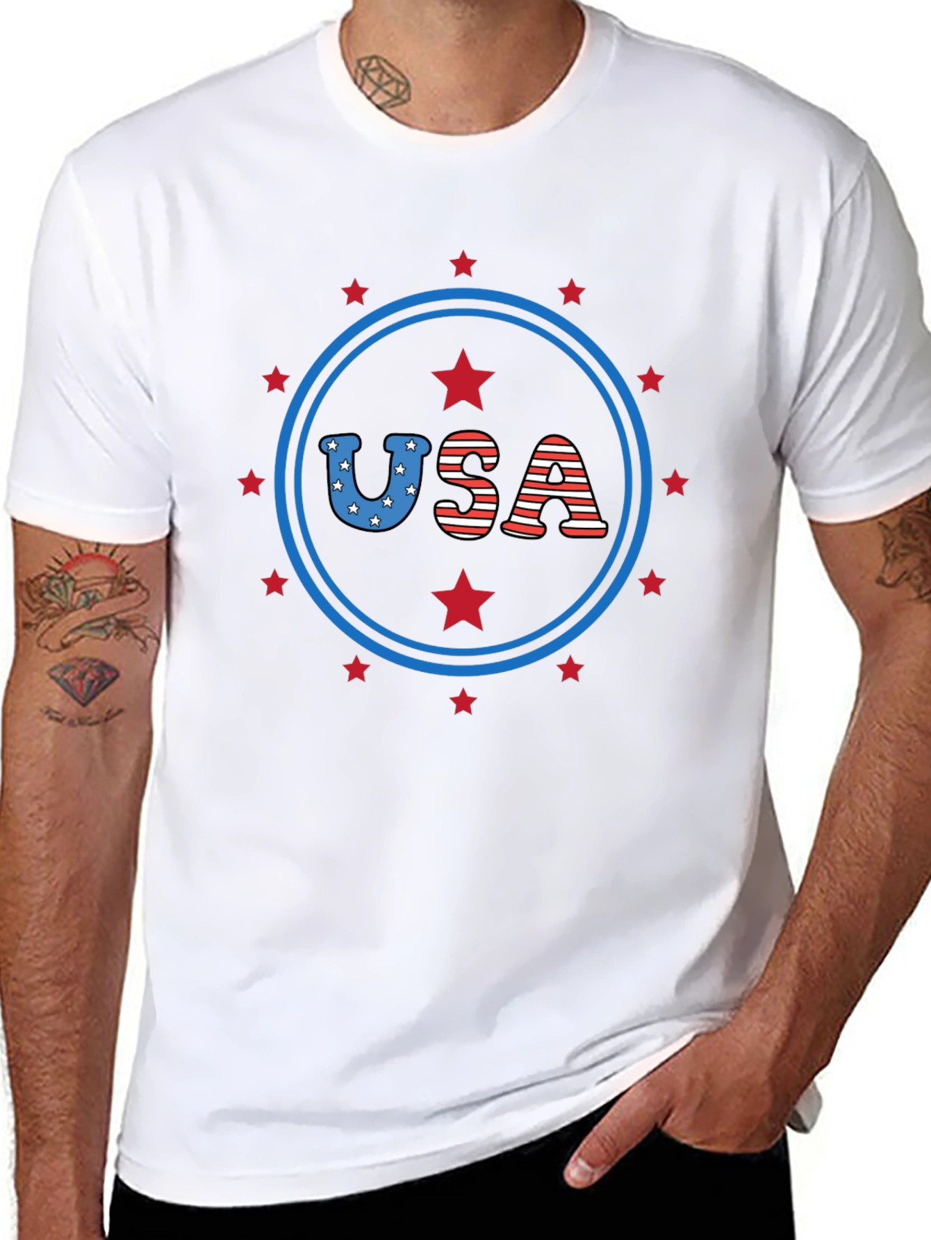 USA Patriotic Graphic Tee