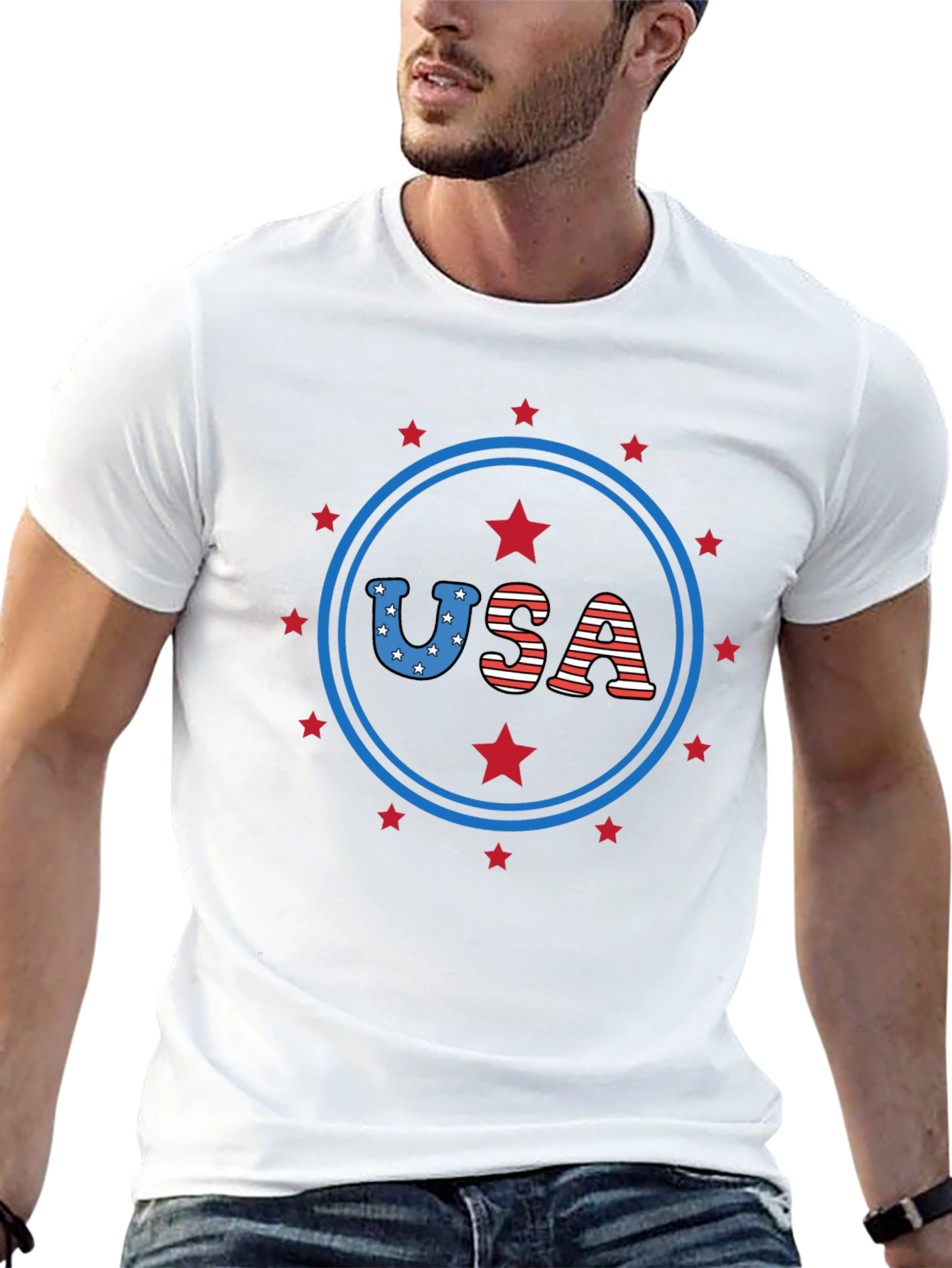 USA Patriotic Graphic Tee