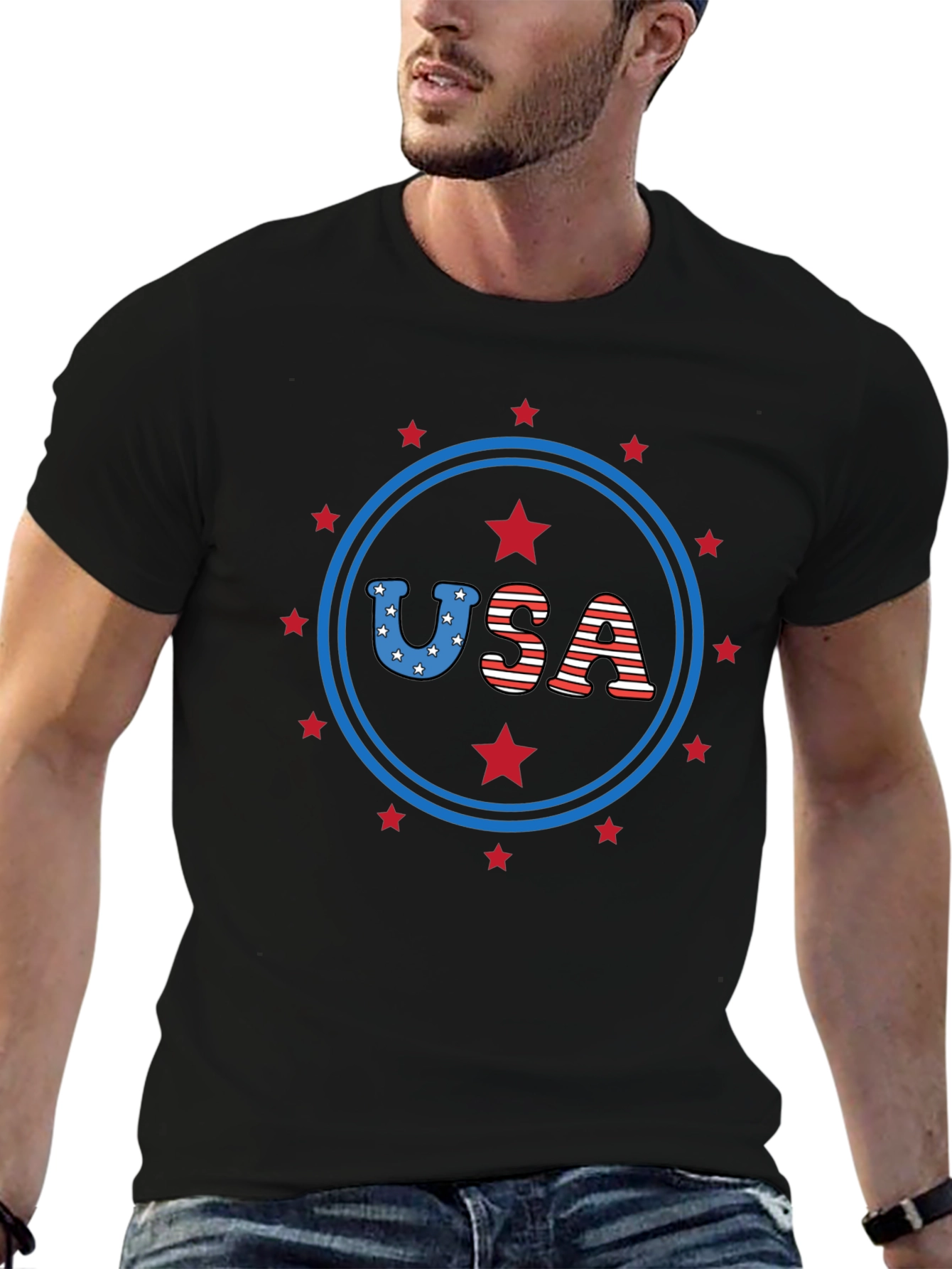 USA Patriotic Graphic Tee