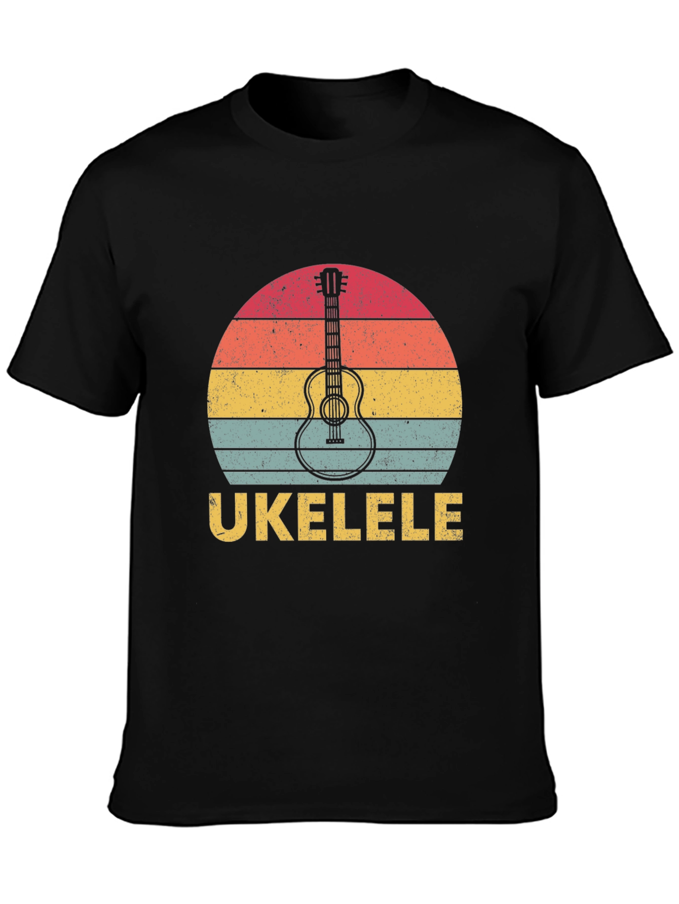 Retro Ukulele Sunset T-Shirt