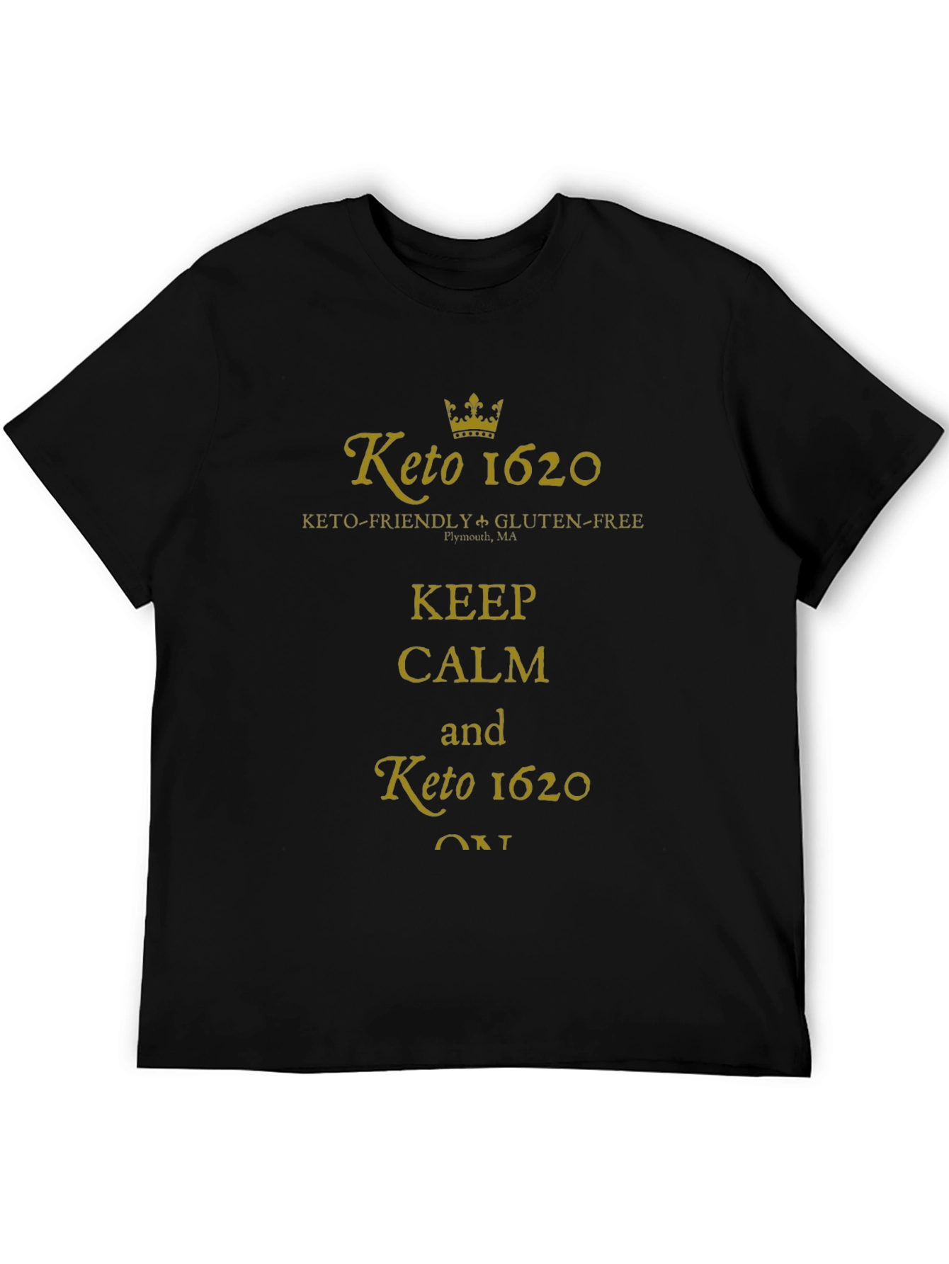 Keto 1620 Keep Calm Graphic T-Shirt