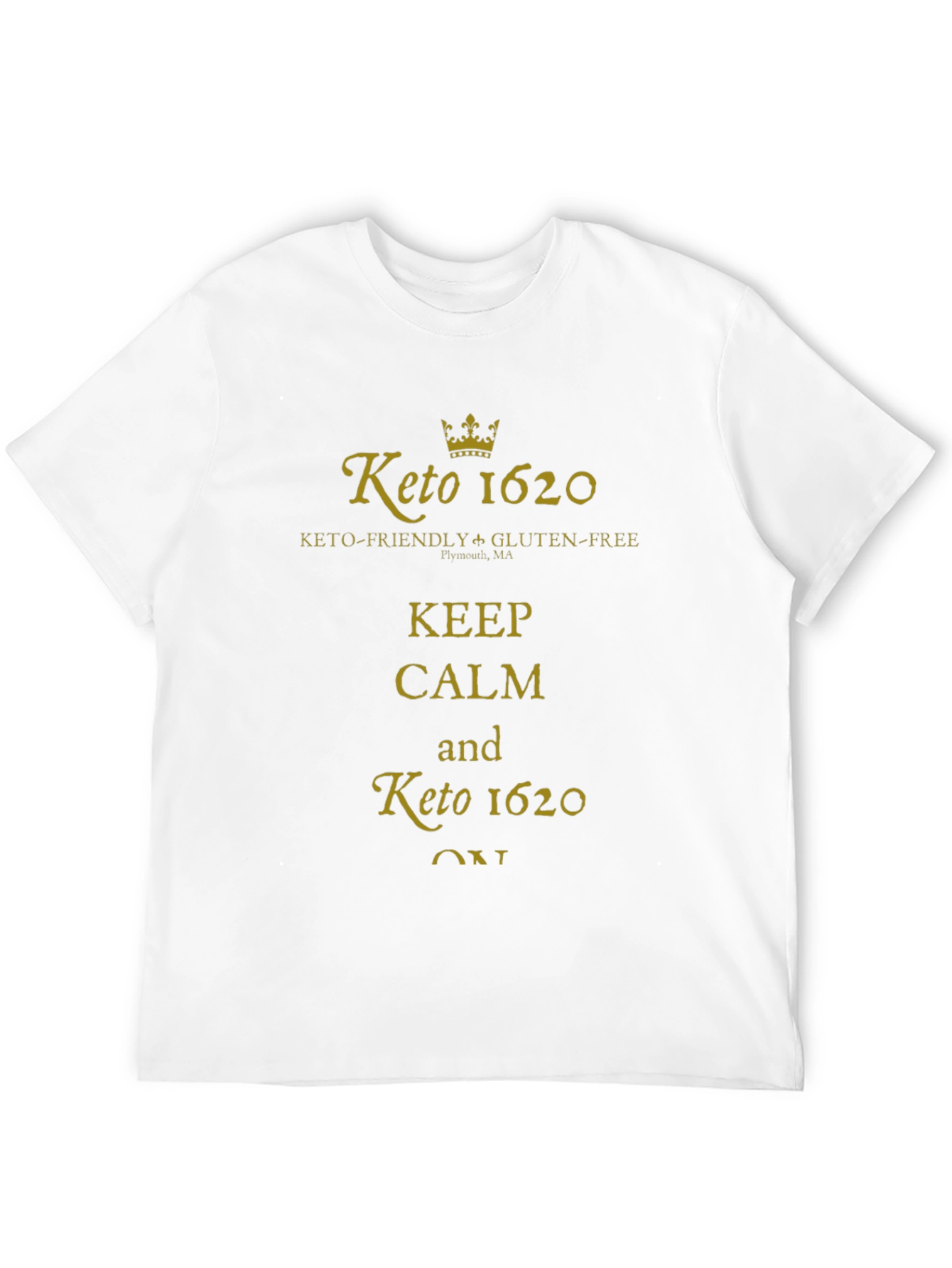 Keto 1620 Keep Calm Graphic T-Shirt