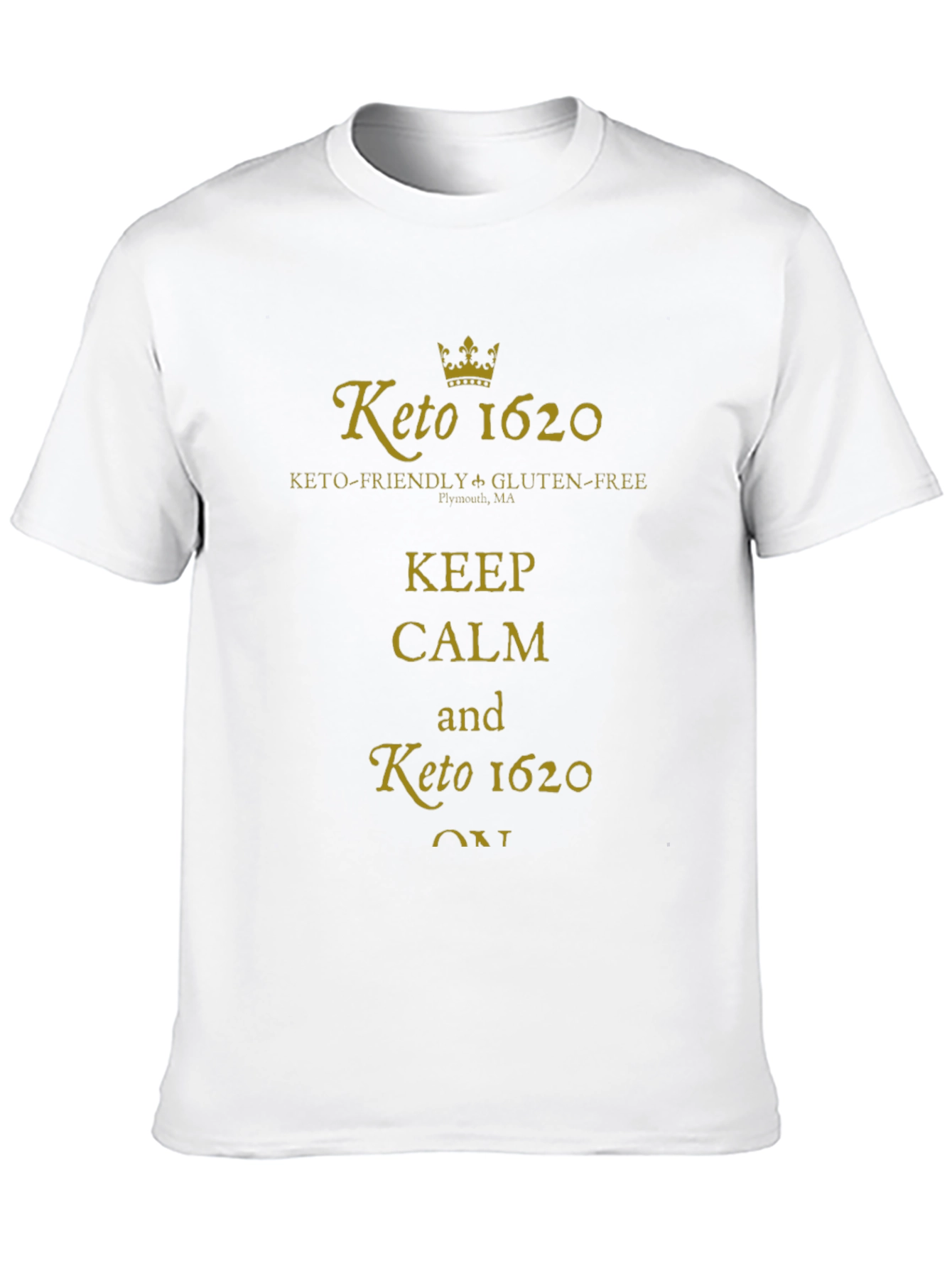 Keto 1620 Keep Calm Graphic T-Shirt
