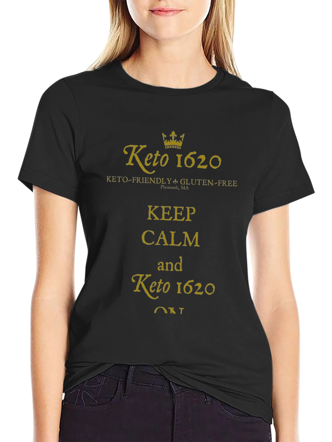 Keto 1620 Keep Calm Graphic T-Shirt