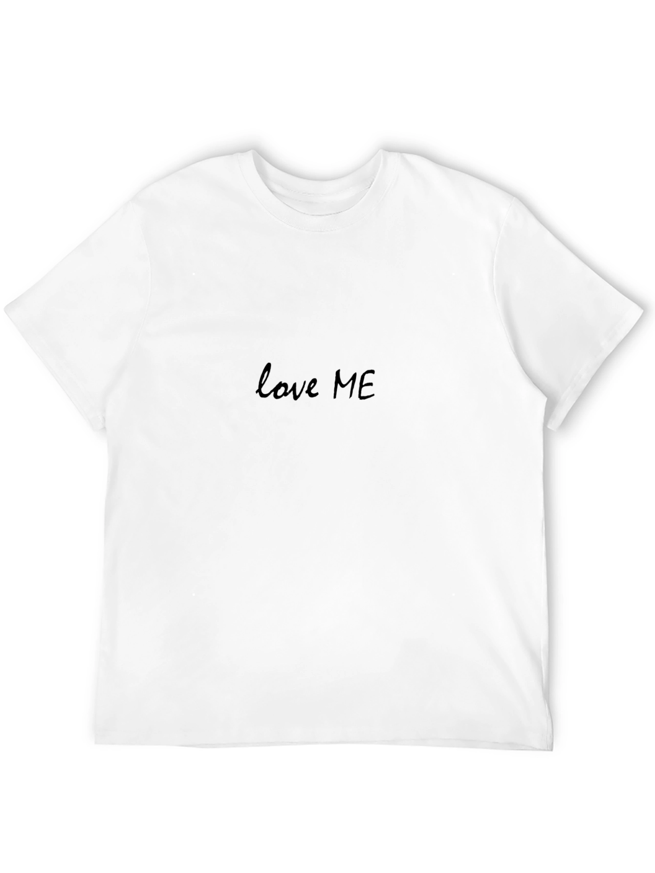 Love Me - Classic Black Crewneck T-Shirt