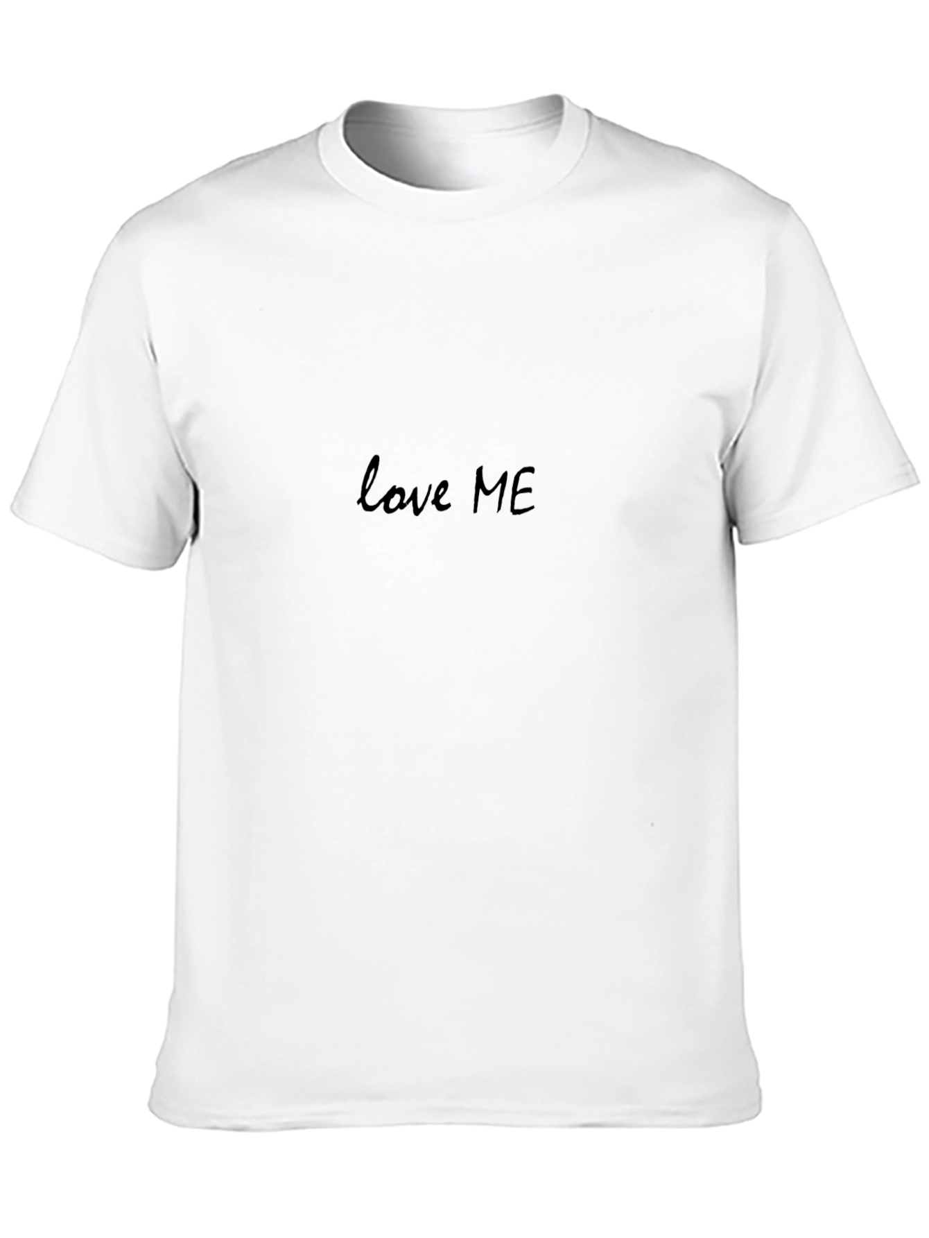 Love Me - Classic Black Crewneck T-Shirt