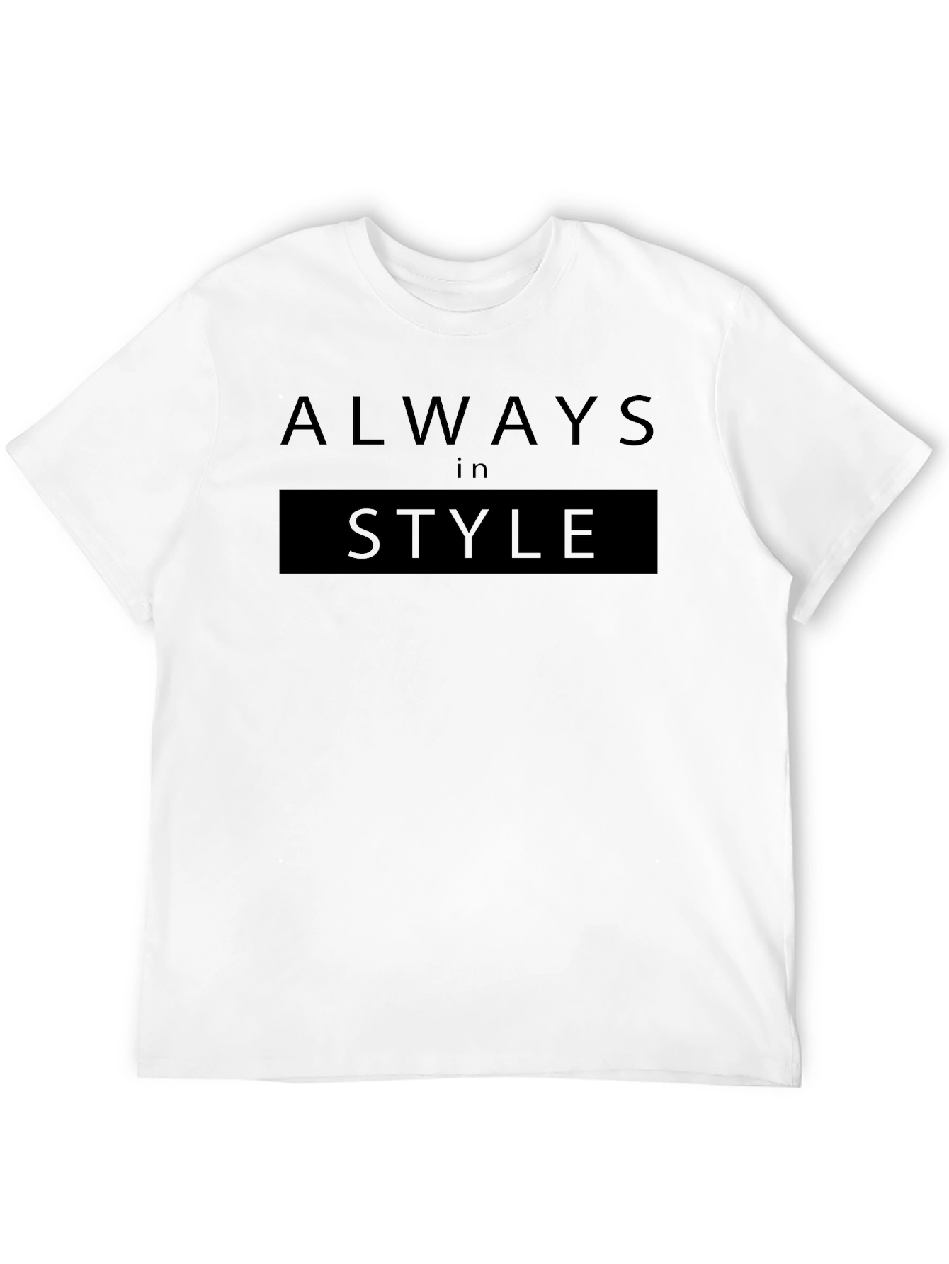 Always In Style Black Graphic Tee