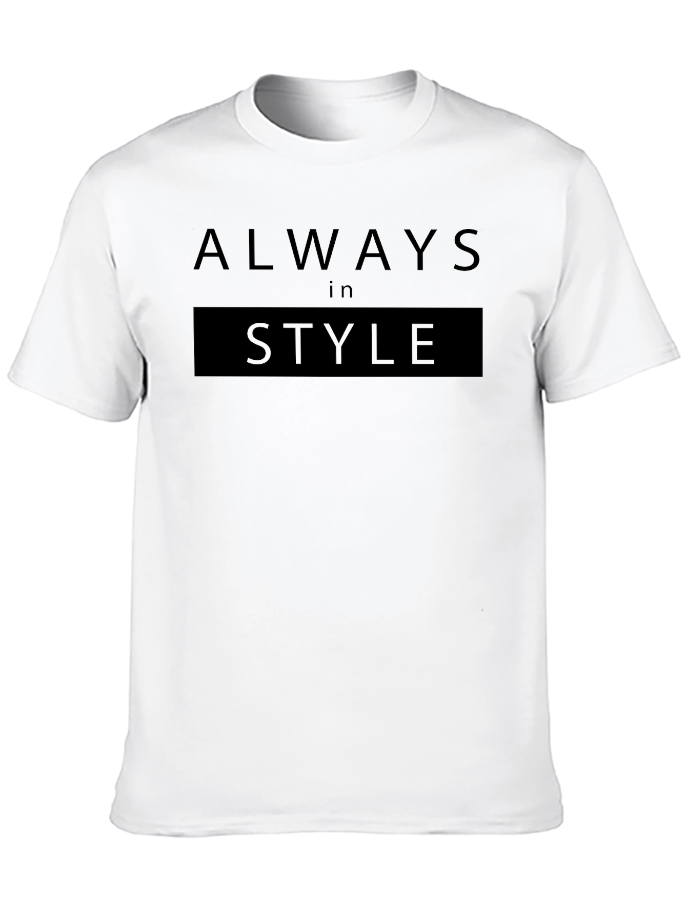Always In Style Black Graphic Tee