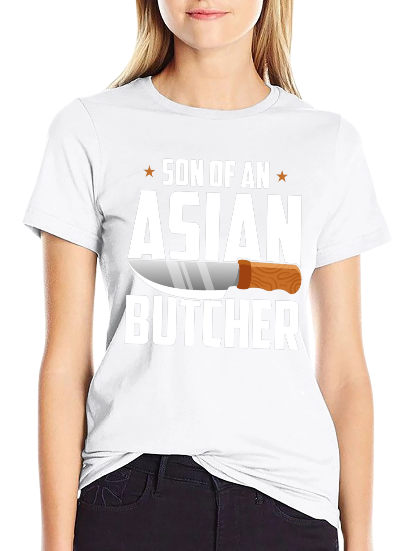Son of an Asian Butcher T-Shirt Funny Chef Tee