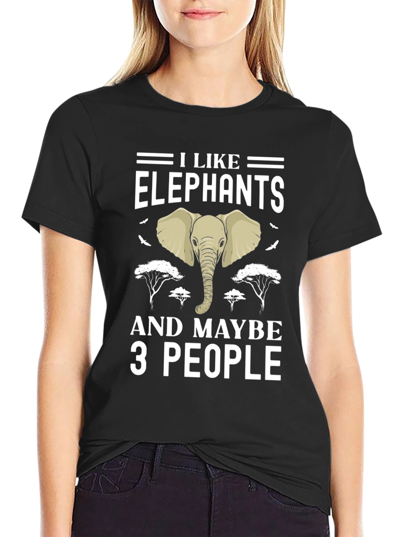 I Like Elephants and Maybe 3 People Graphic Tee